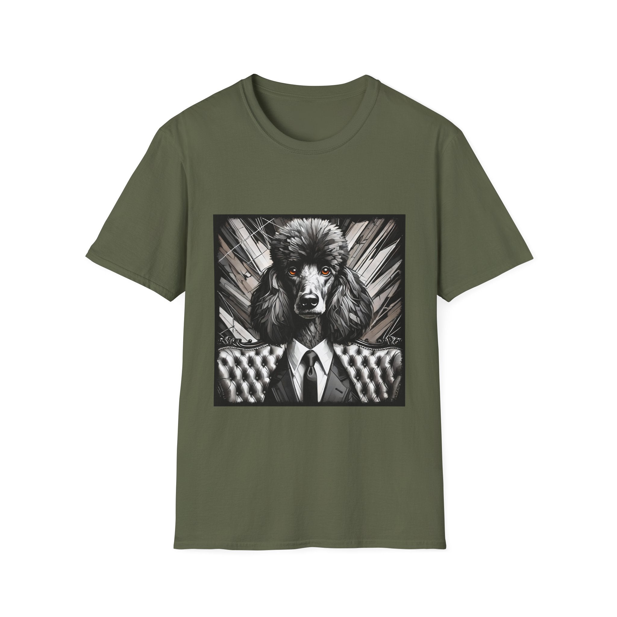Poodle B&W Bold Eyes II | Unisex Dog T-Shirt