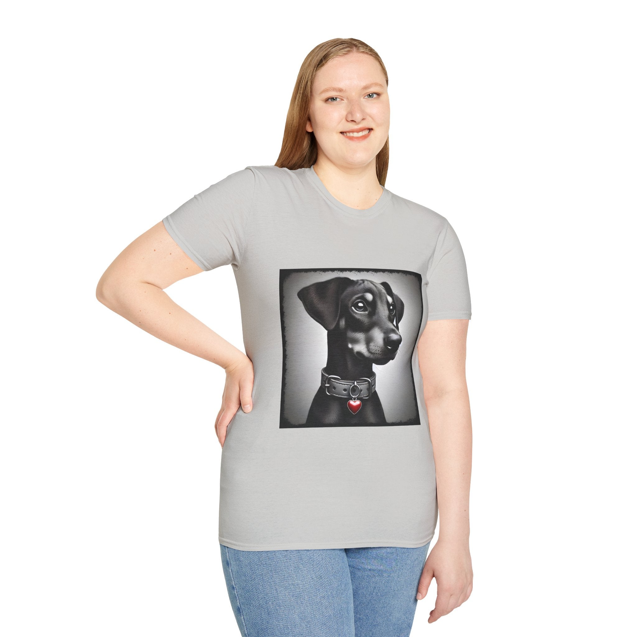 Doberman Pinscher Heart Charmer | Unisex Dog T-Shirt