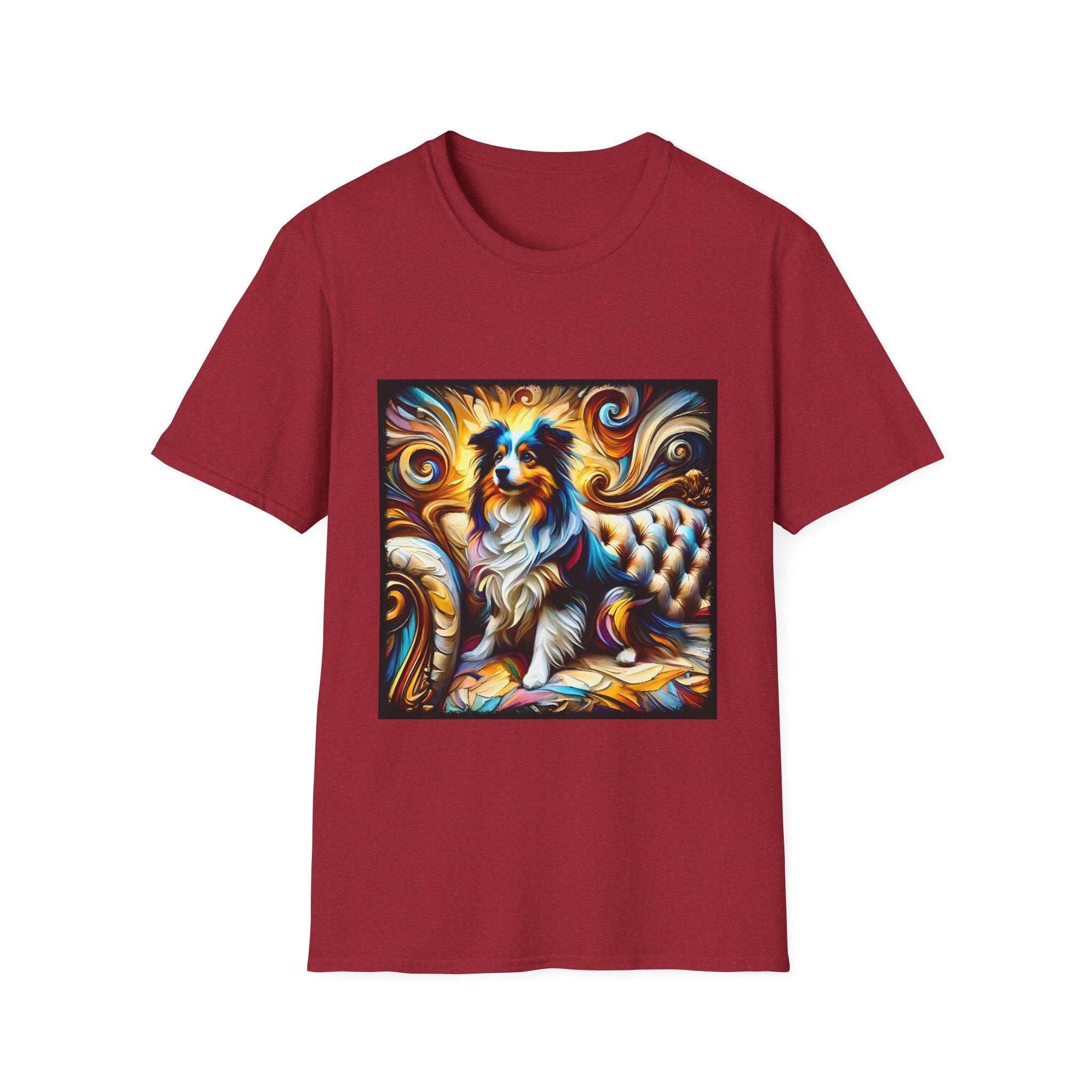 Miniature American Shepherd Sunburst Swirl | Unisex Dog T-Shirt