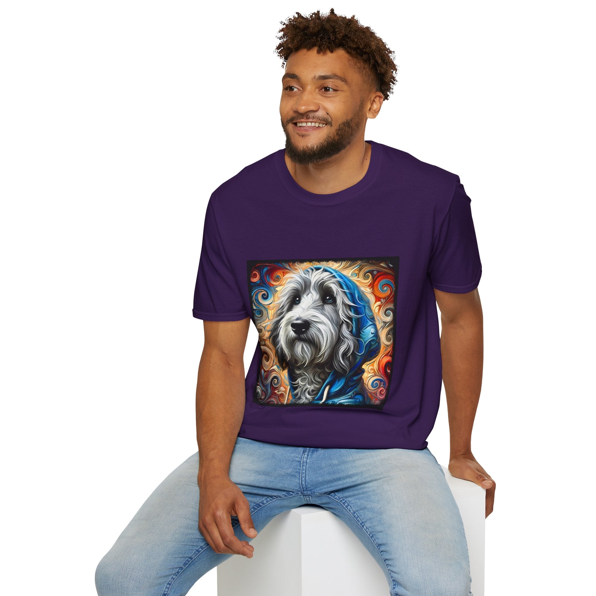 Sheepadoodle Urban Swirl | Unisex Dog T-Shirt