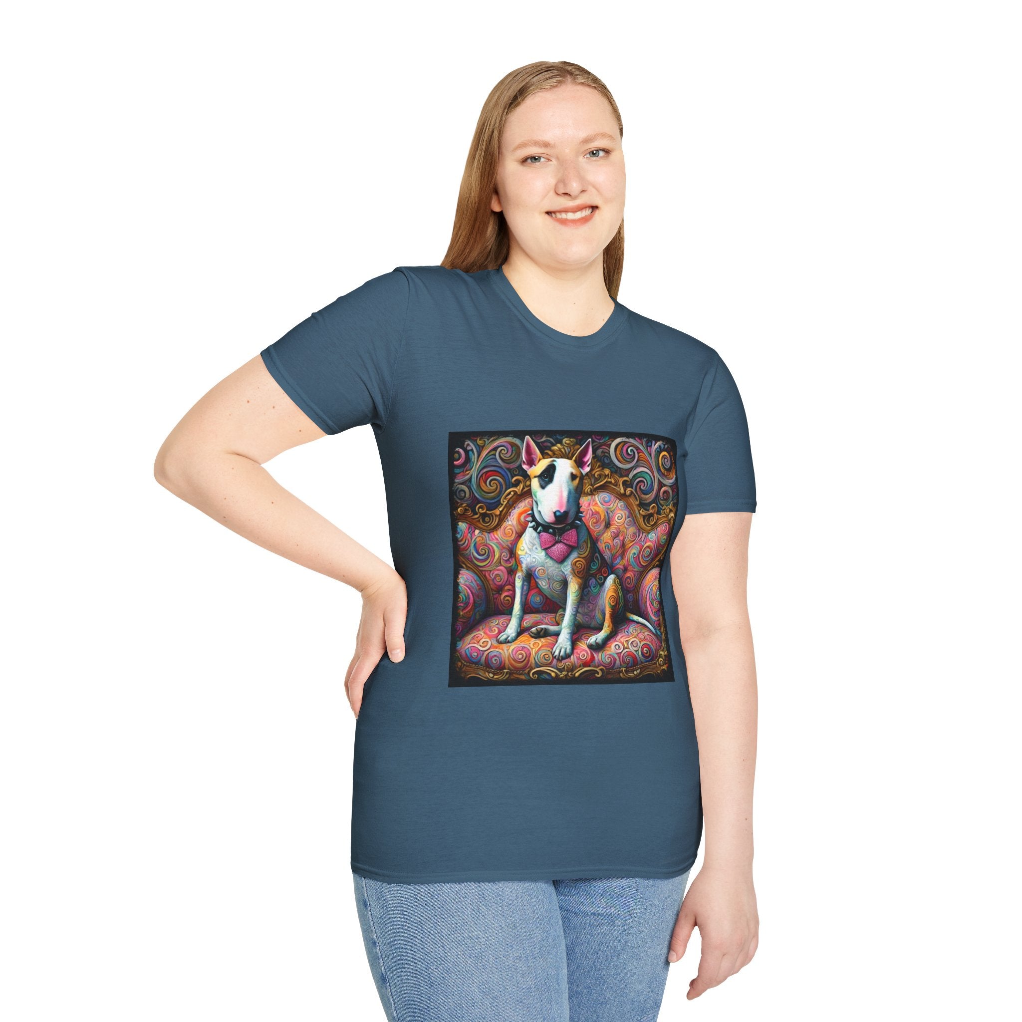 Bull Terrier Love Swirl | Unisex Dog T-Shirt
