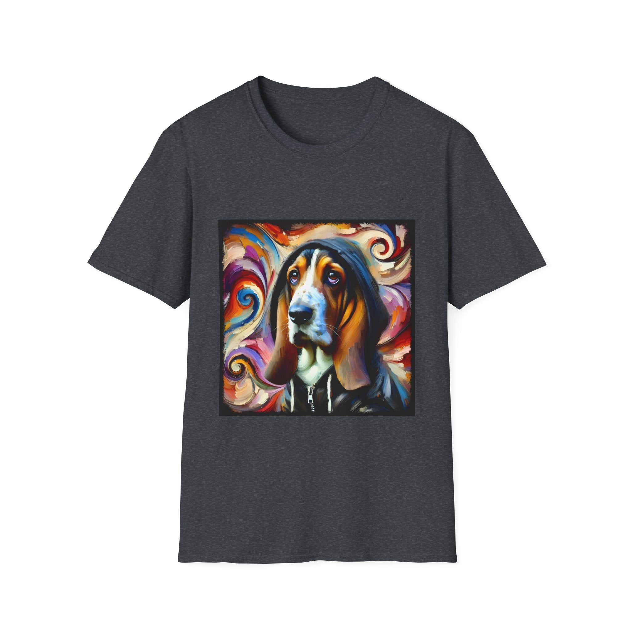 Basset Hound Hoodie Swirl | Unisex Dog T-Shirt
