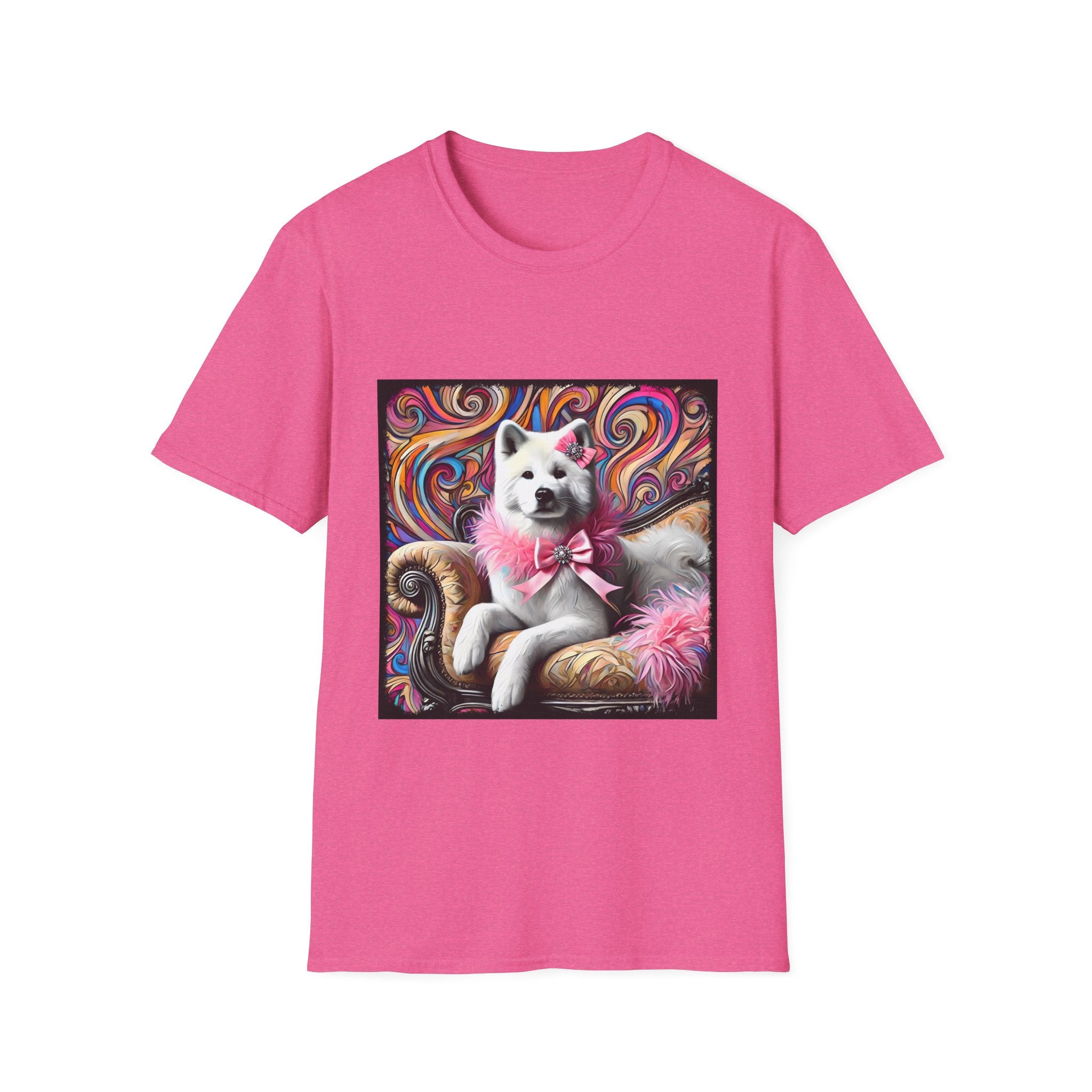 Akita Pink Sass Swirl | Unisex Dog T-Shirt