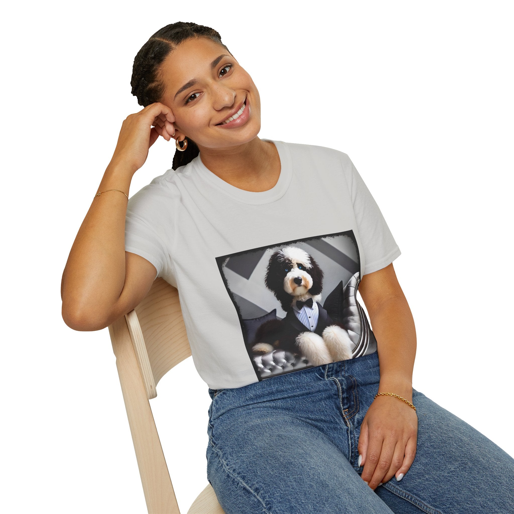 Sheepadoodle Distinguished Gent | Unisex Dog T-Shirt