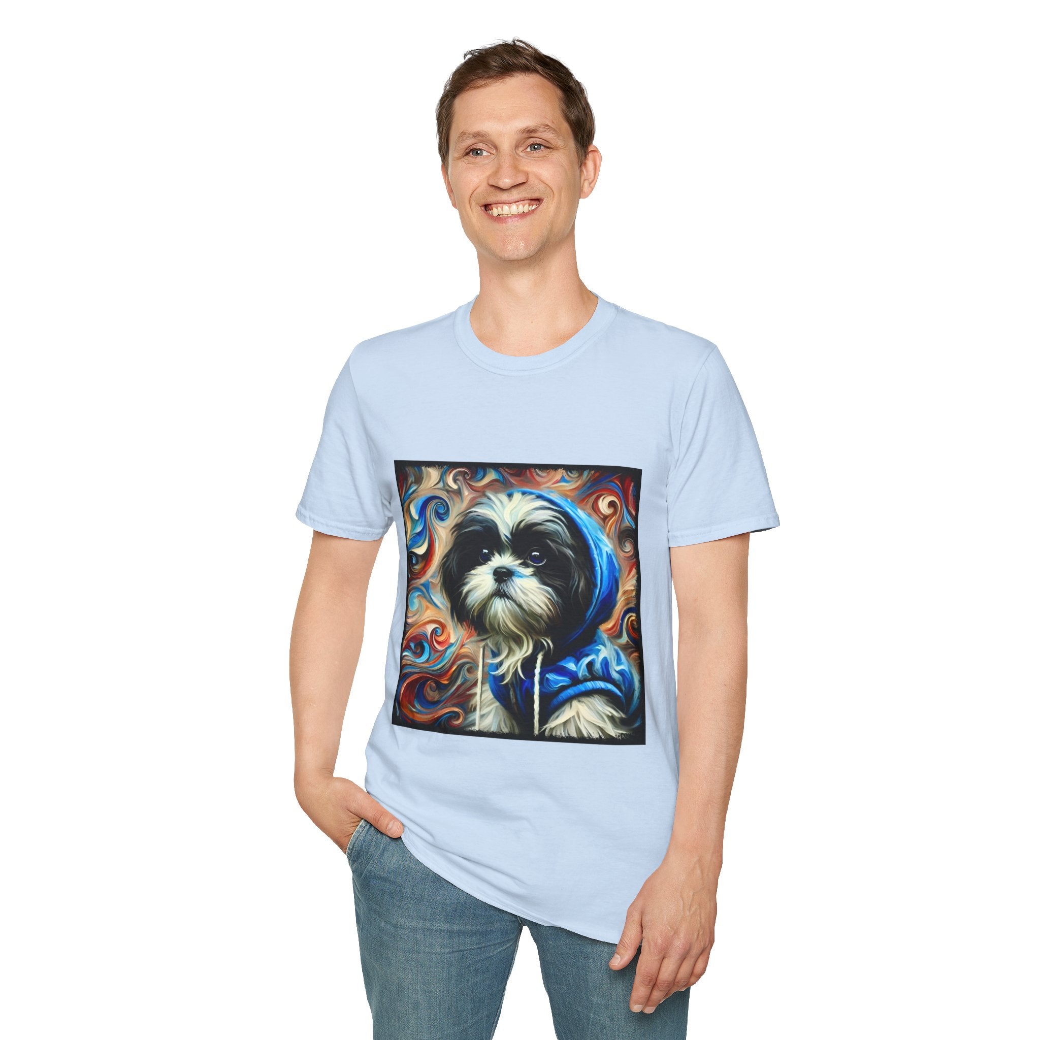 Shih Tzu Street Swirl | Unisex Dog T-Shirt