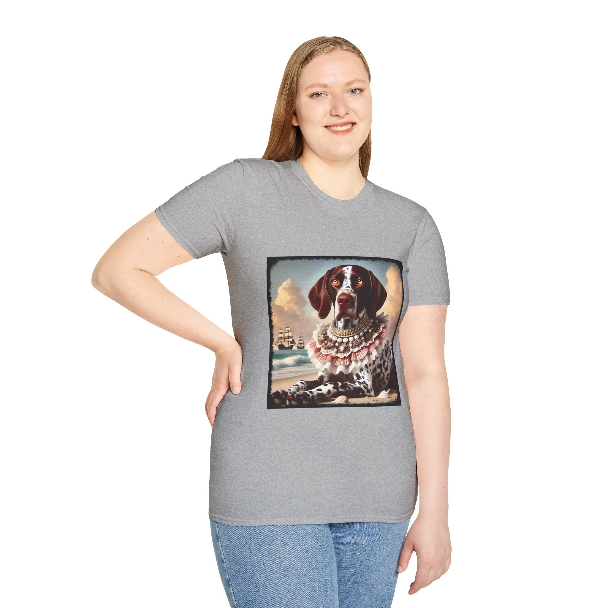 German Shorthaired Pointer Beach Beauty | Unisex Dog T-Shirt