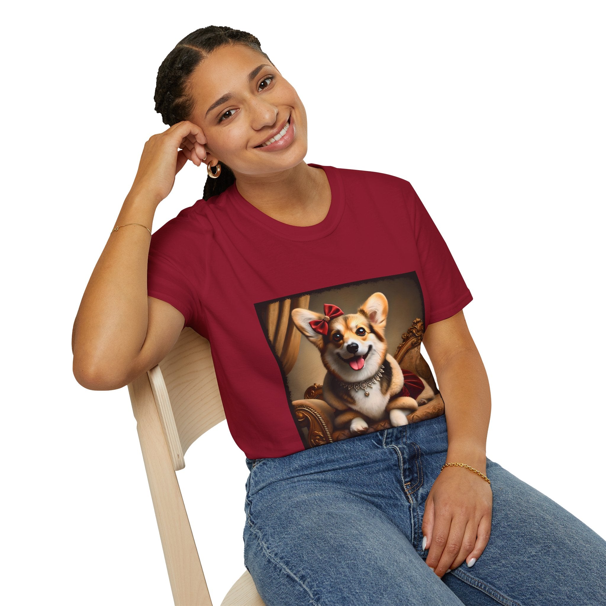 Pembroke Welsh Corgi Red Velvet Princess | Unisex Dog T-Shirt