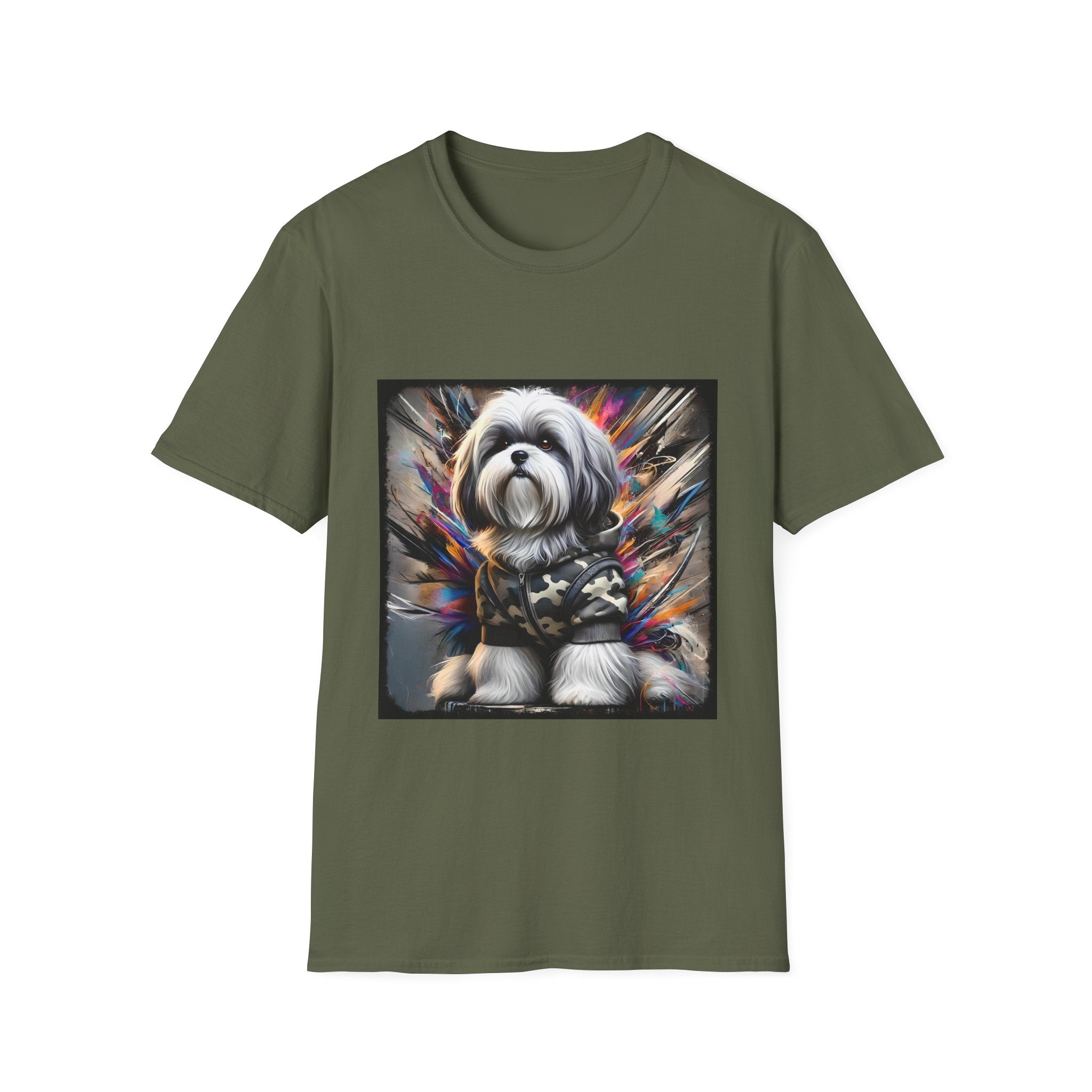 Shih Tzu Bold Camo Classic | Unisex Dog T-Shirt