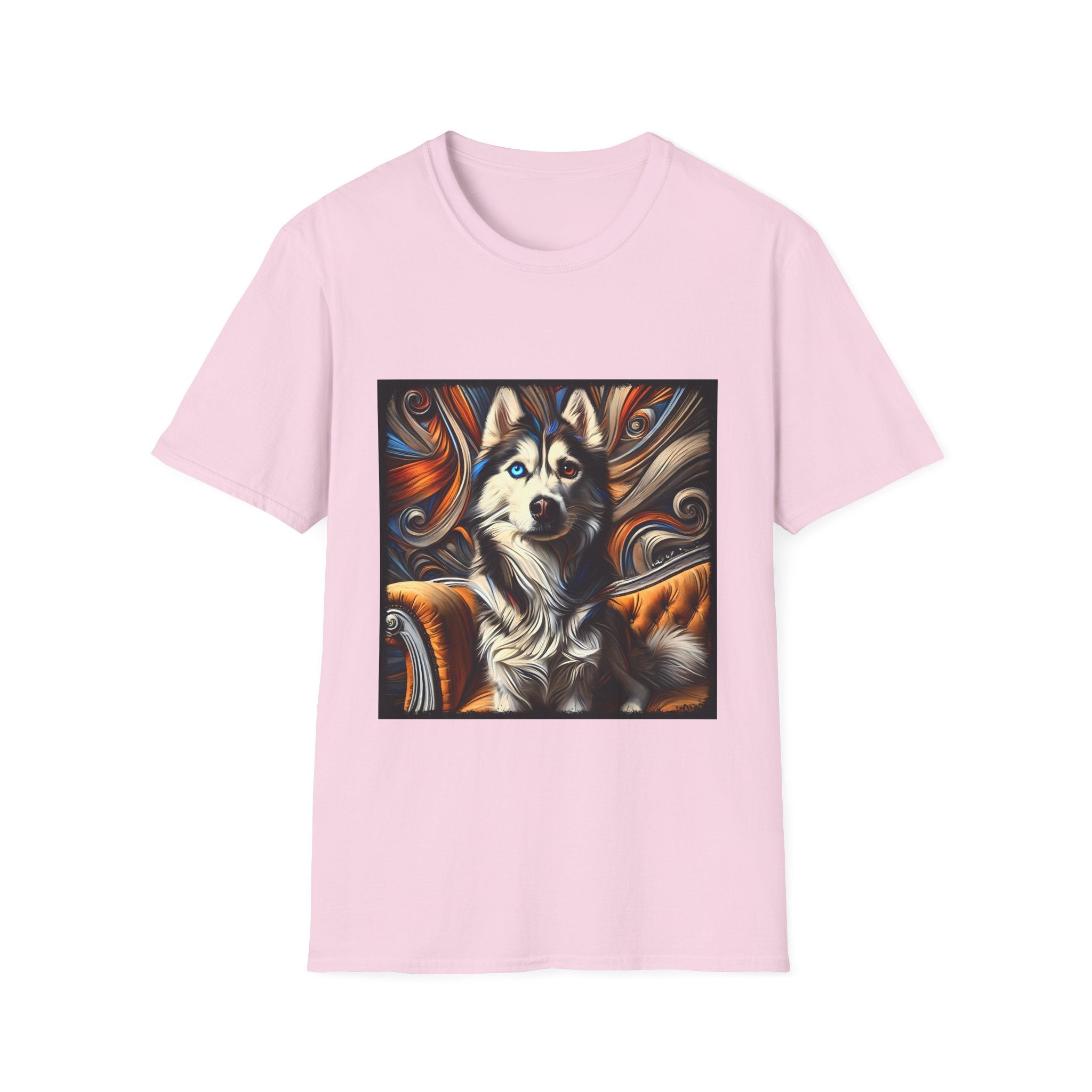 Siberian Husky Bold Swirl  | Unisex Dog T-Shirt