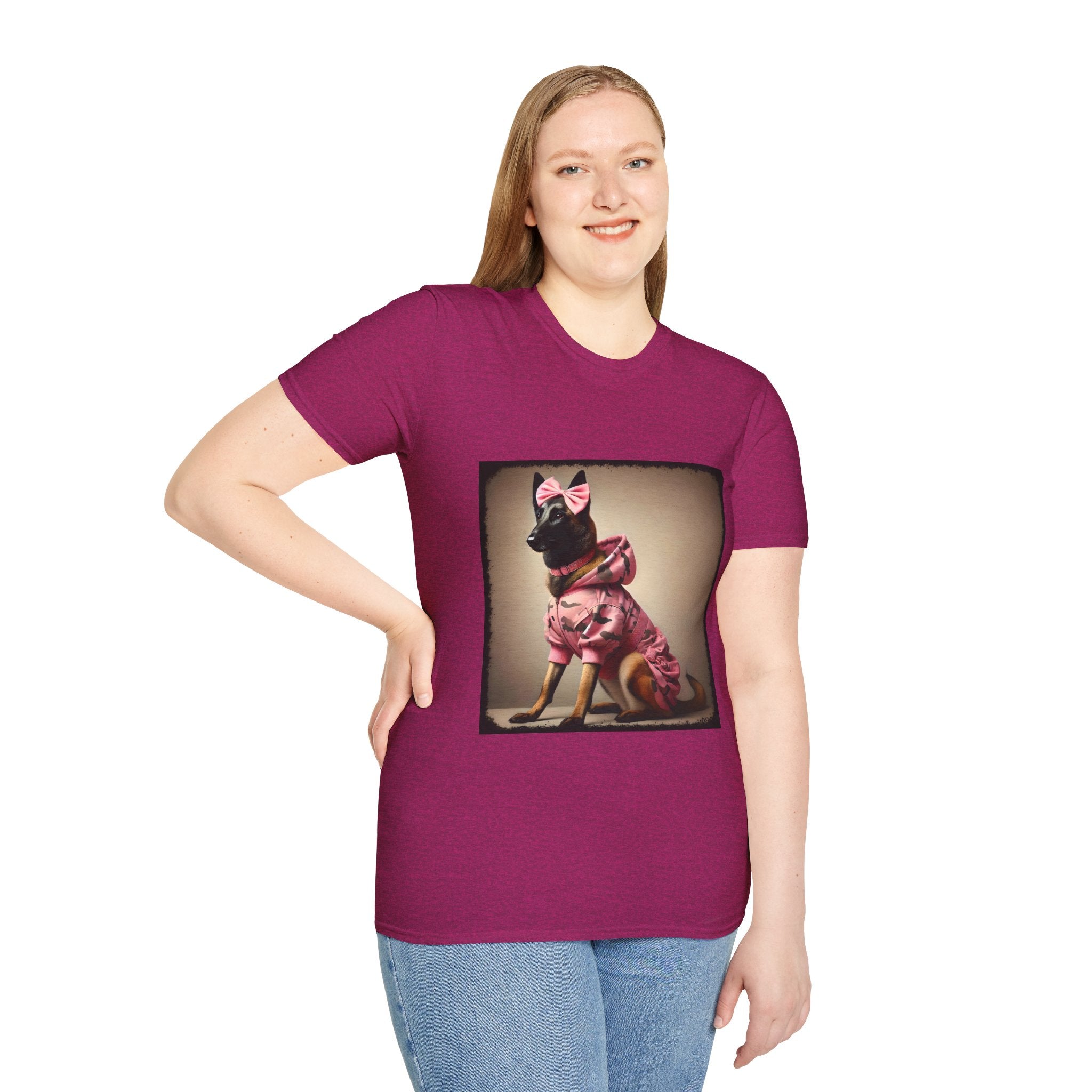 Belgian Malinois Pink Camo Cutie | Unisex Dog T-Shirt