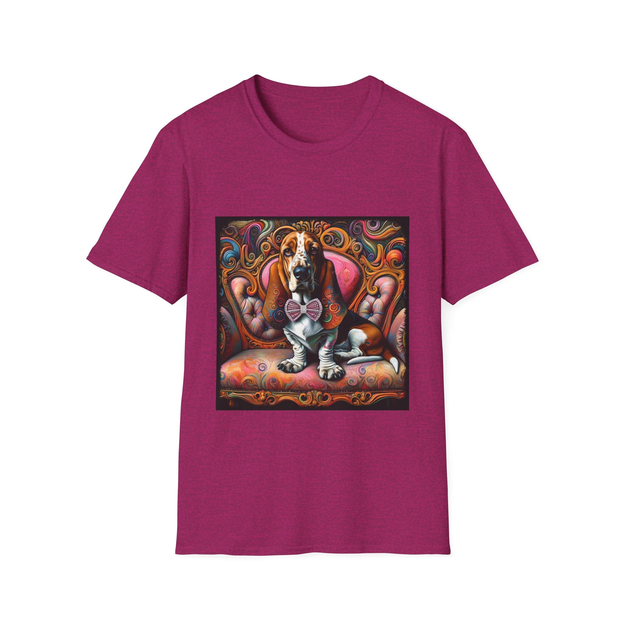 Basset Hound Vivid Swirl | Unisex Dog T-Shirt