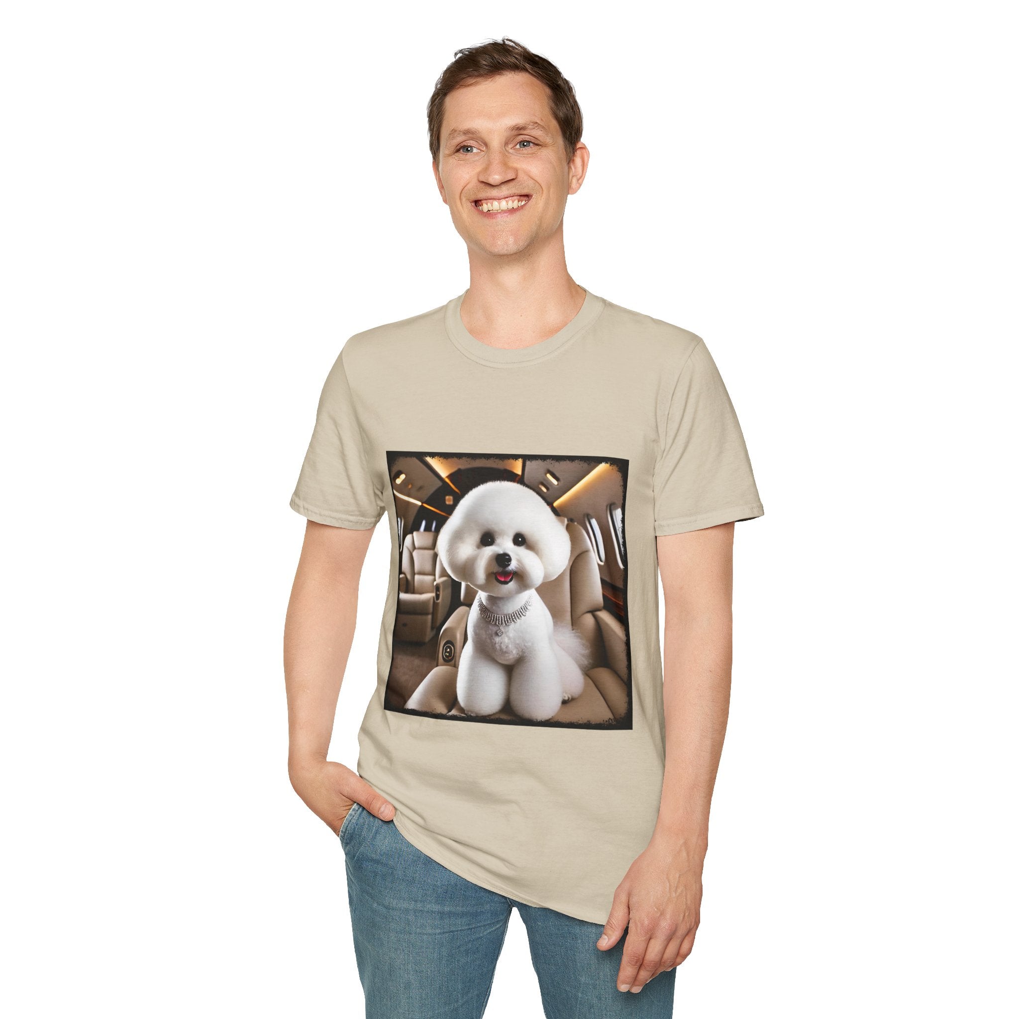Bichon Frise Friendly Flier | Unisex Dog T-Shirt