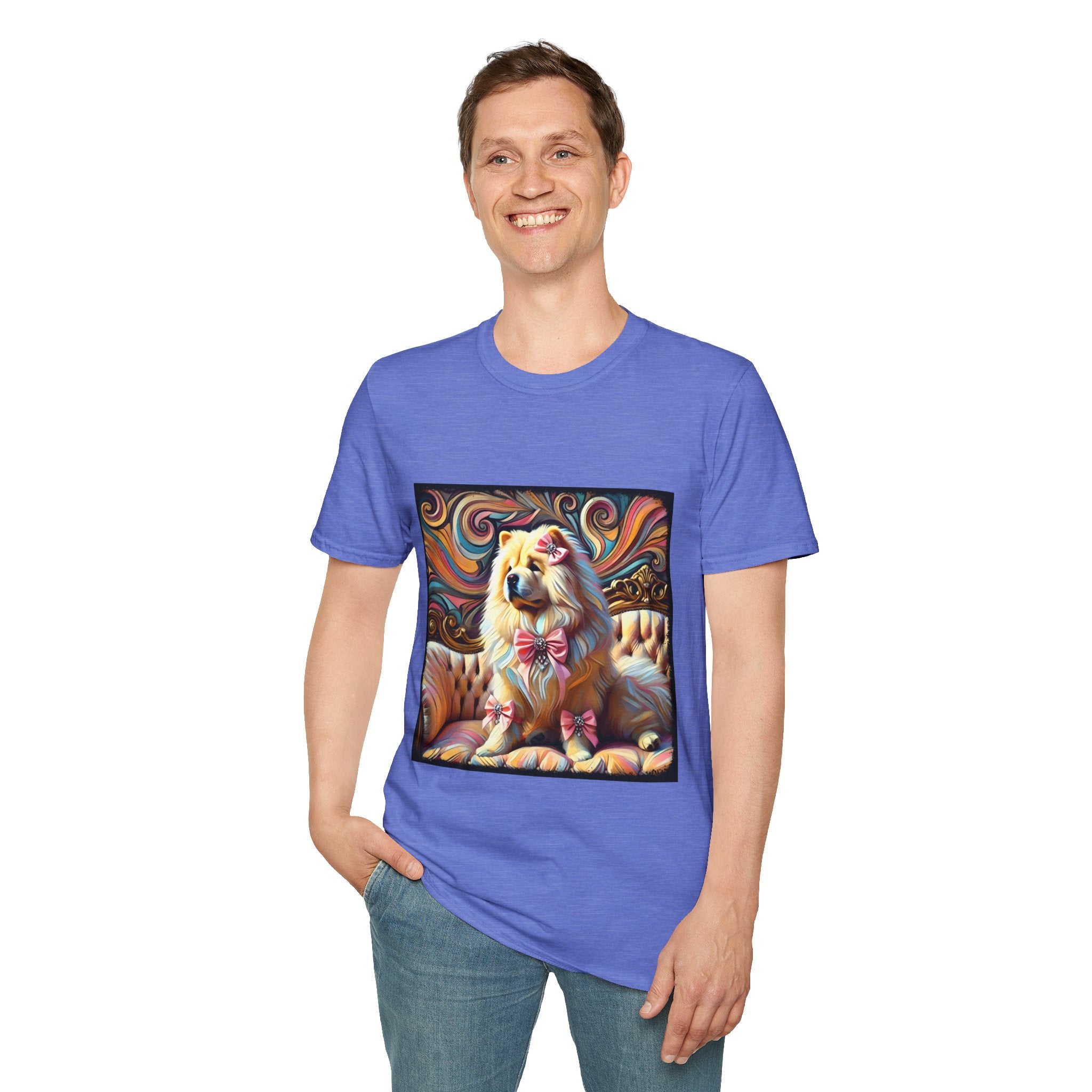 Chow Chow Pink Swirl | Unisex Dog T-Shirt