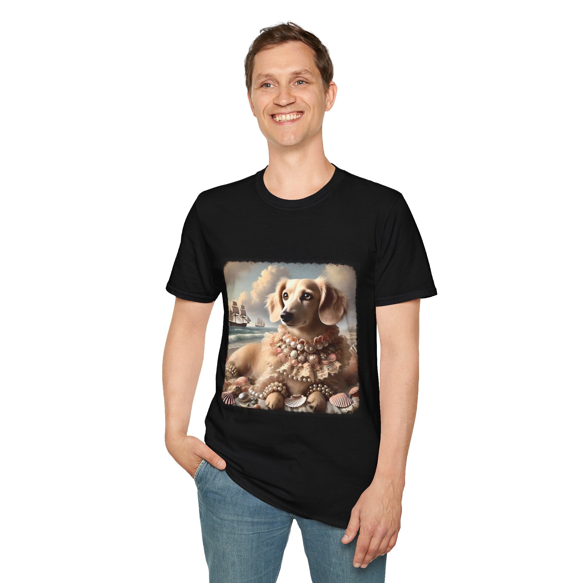 Dachshund Seashell Siren | Unisex Dog T-Shirt