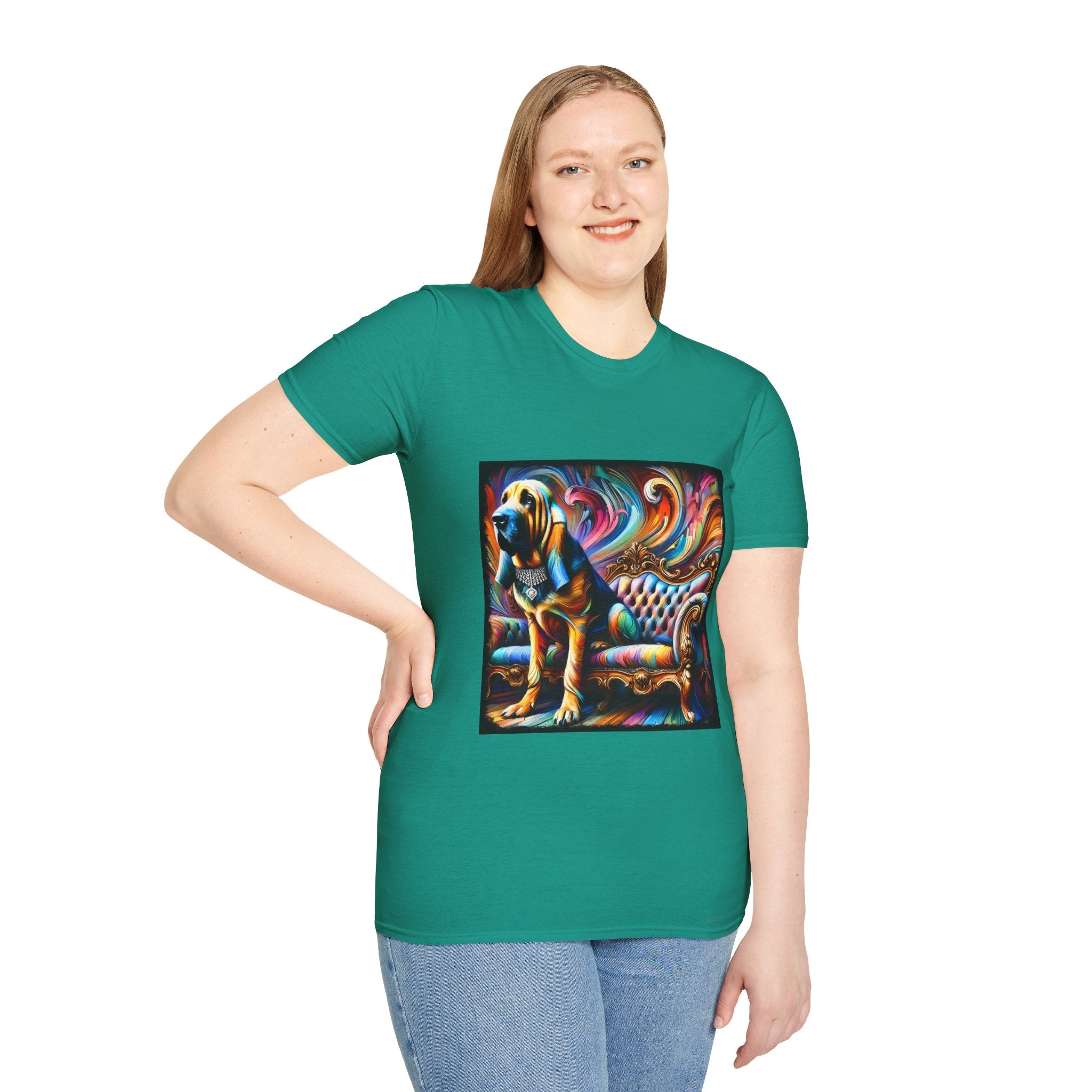 Bloodhound Vivid Swirl | Unisex Dog T-Shirt