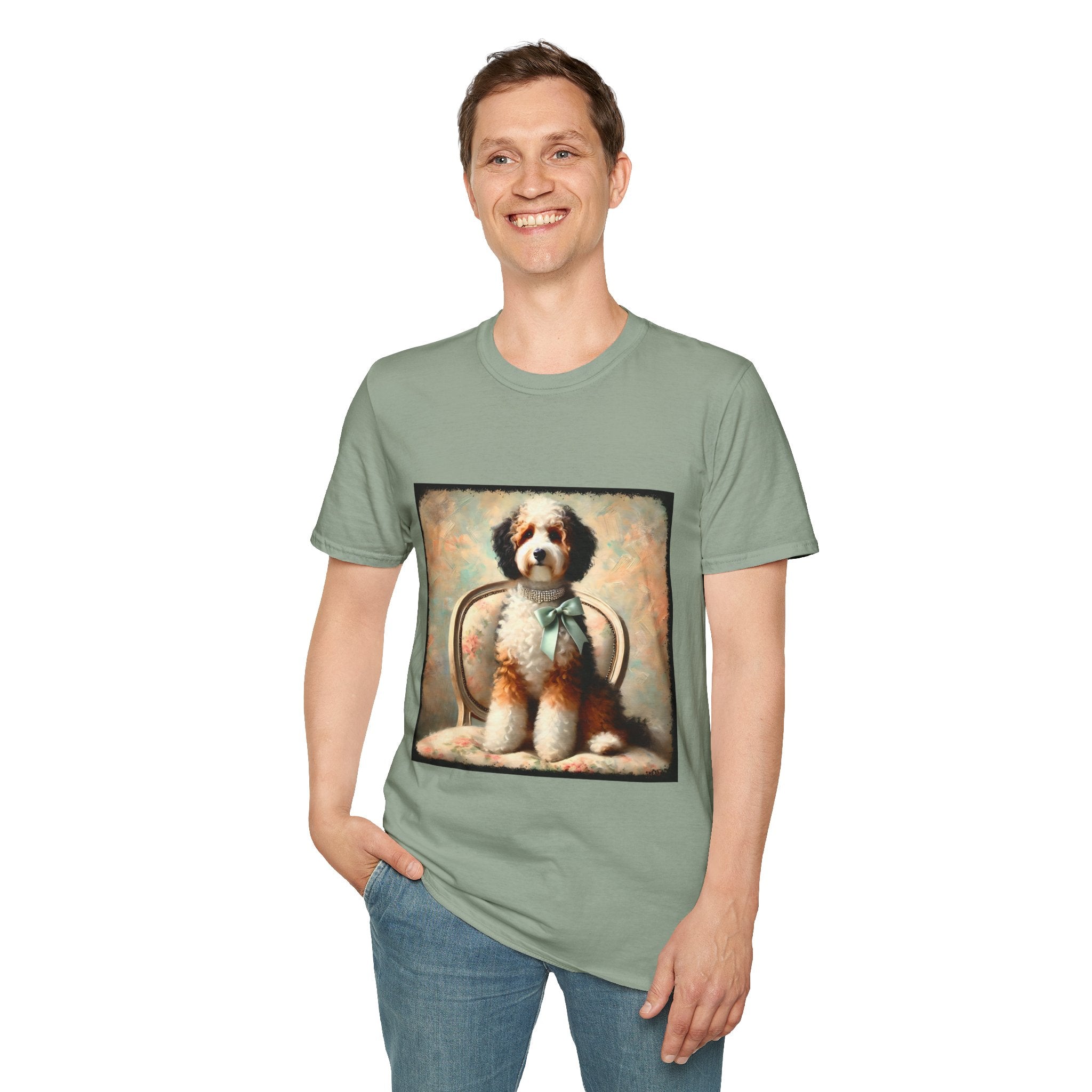 Bernedoodle Poised Classic | Unisex Dog T-Shirt