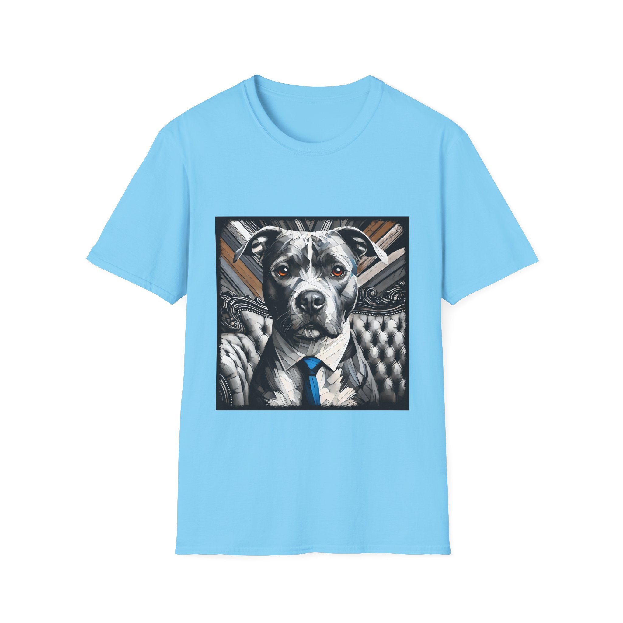 American Pit Bull Terrier B&W Bold Eyes | Unisex Dog T-Shirt