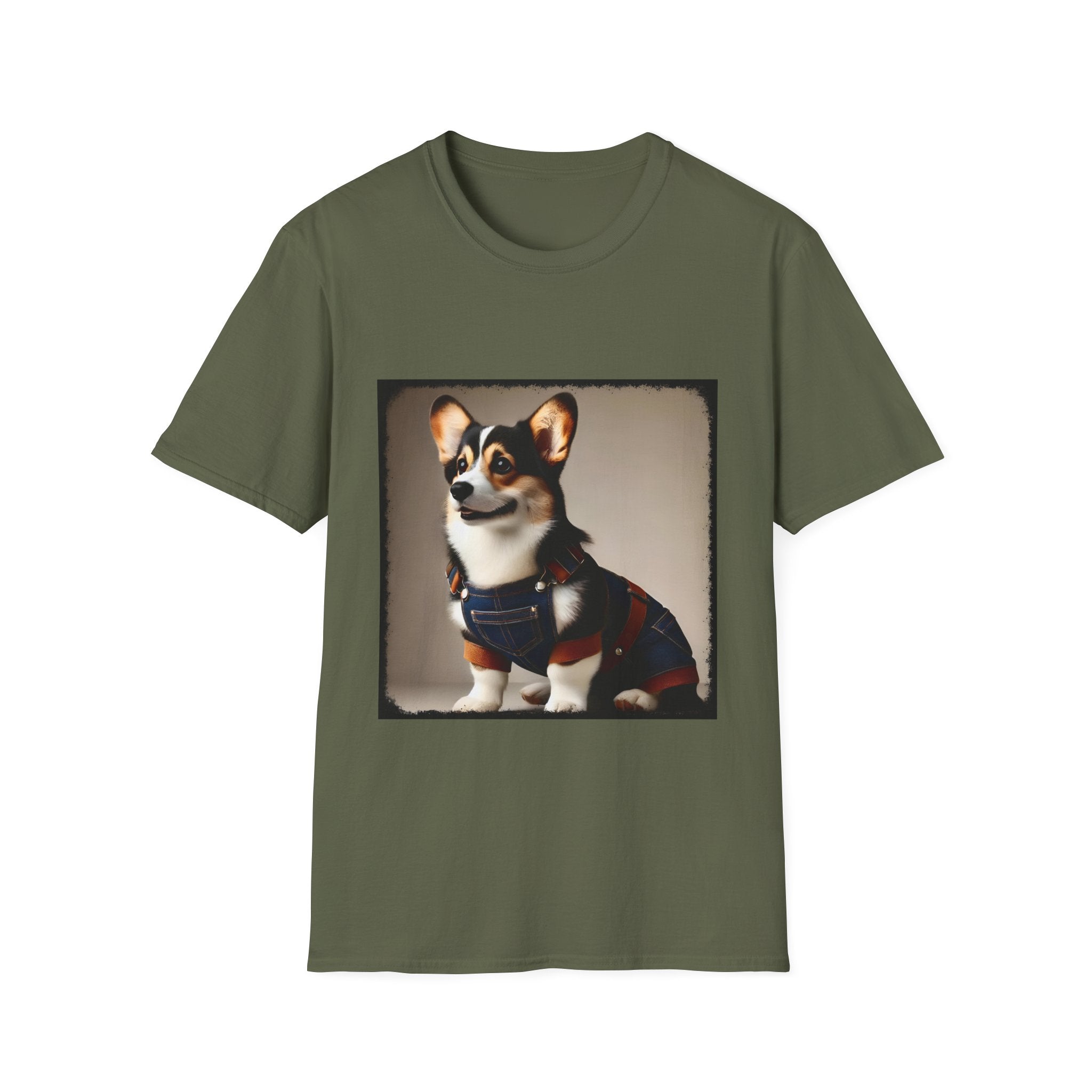 Pembroke Welsh Corgi Denim Dude | Unisex Dog T-Shirt