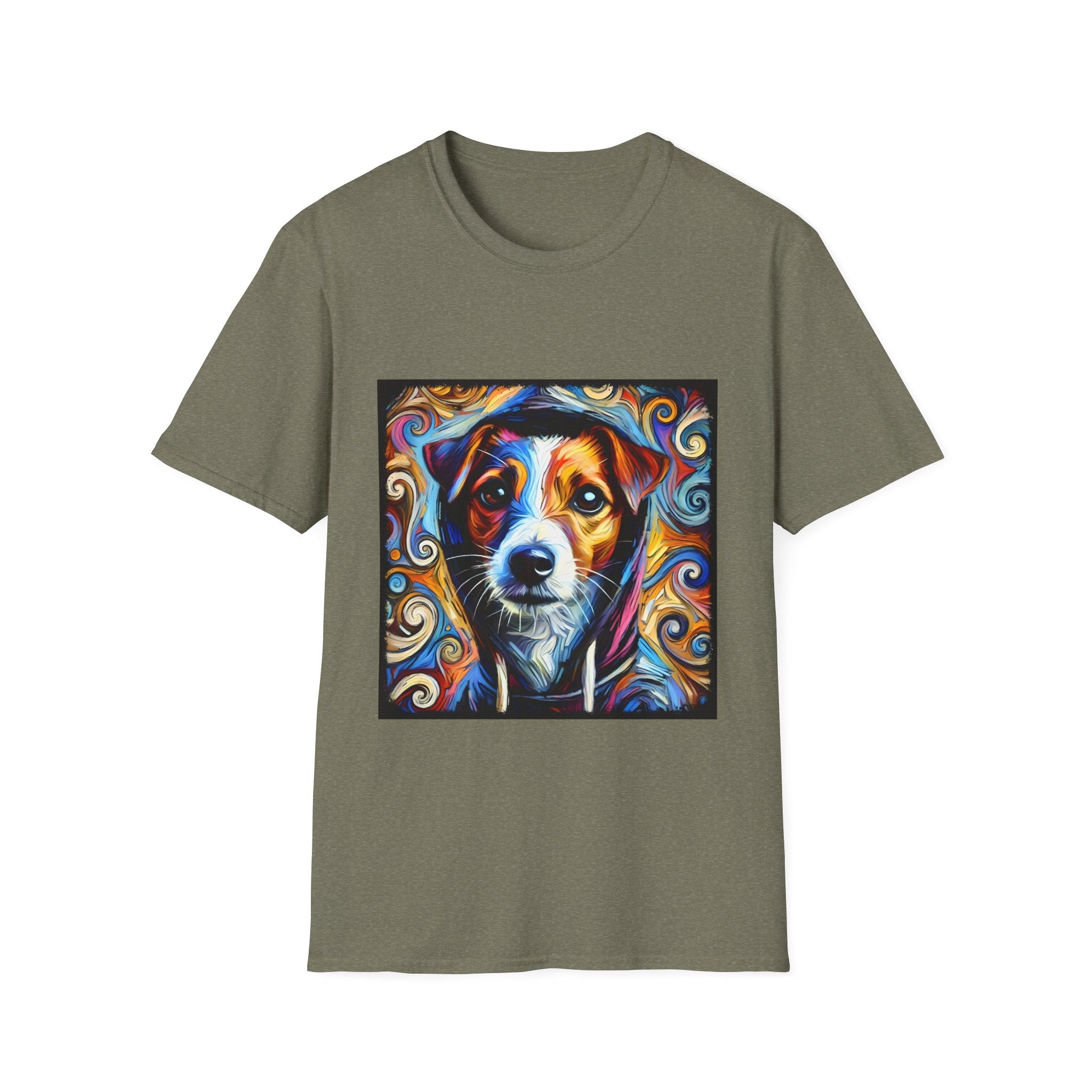 Jack Russell Terrier Relaxed Swirl | Unisex Dog T-Shirt