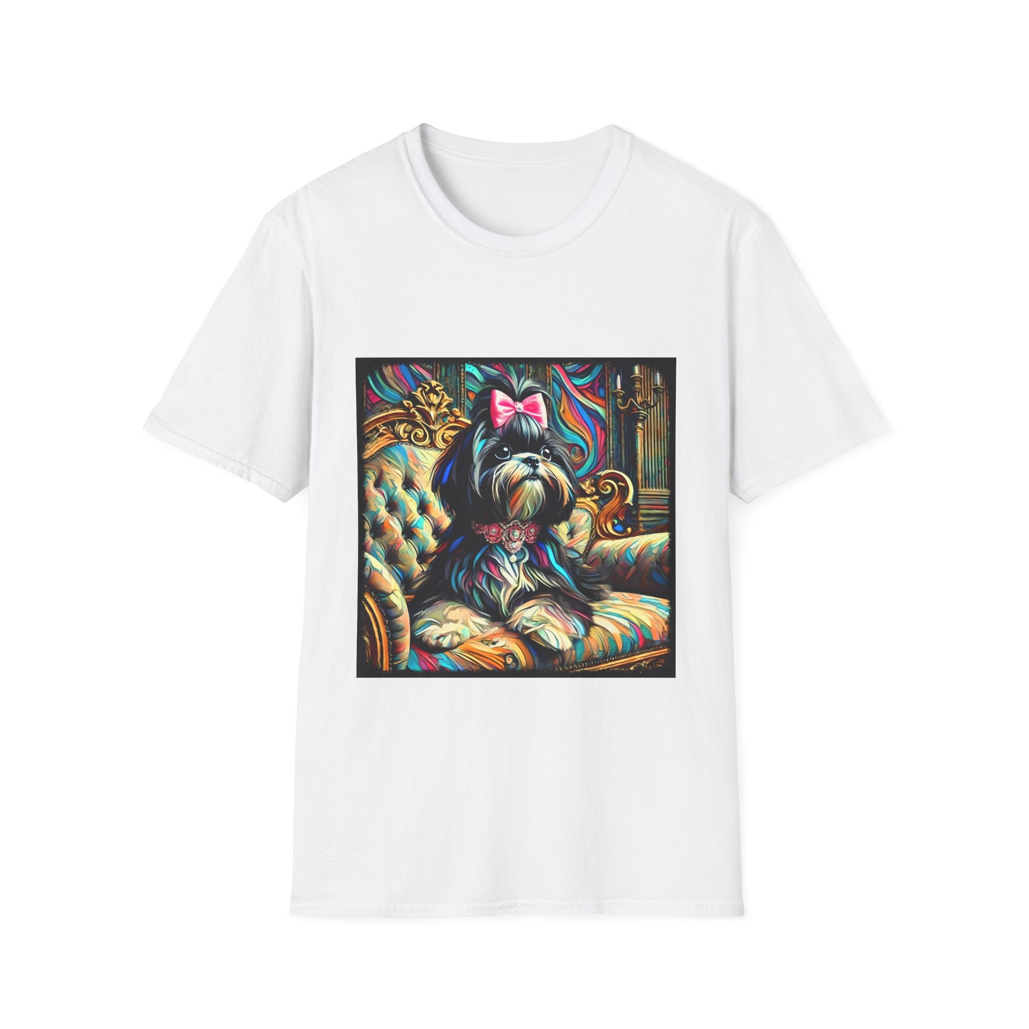 Shih Tzu Pink Bow Classic | Unisex Dog T-Shirt