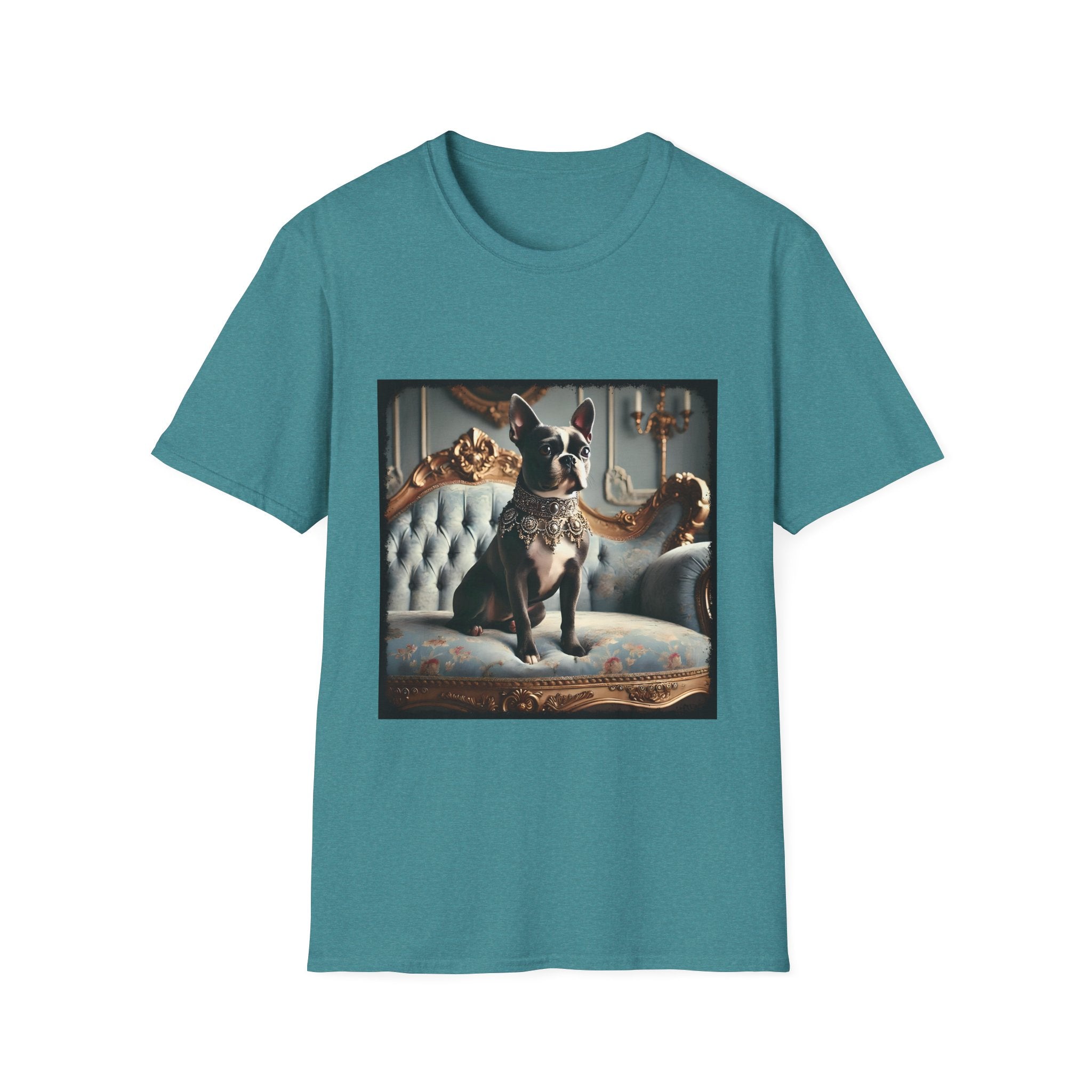 Boston Terrier Blue Royalty | Unisex Dog T-Shirt