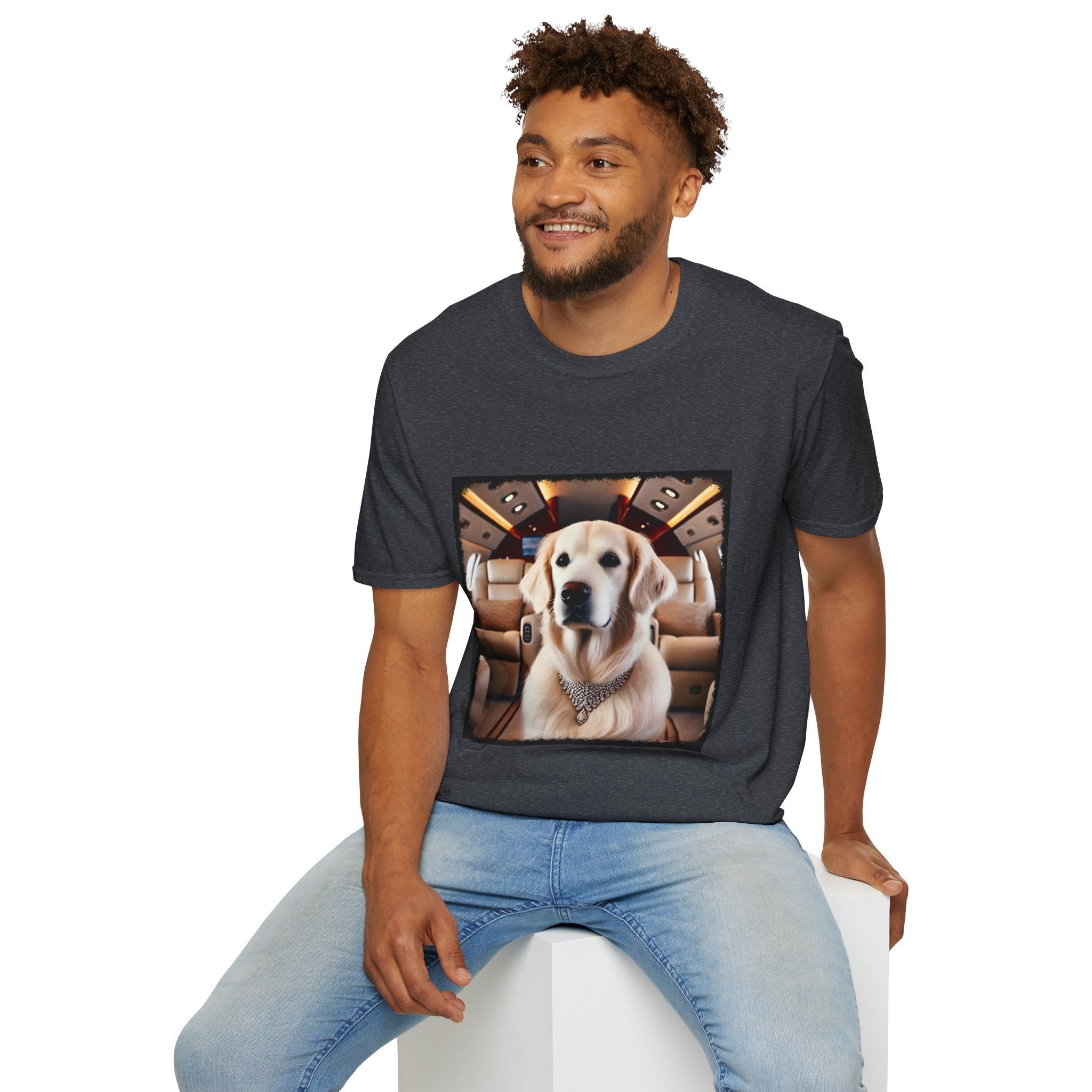 Golden Retriever Jet Setter | Unisex Dog T-Shirt