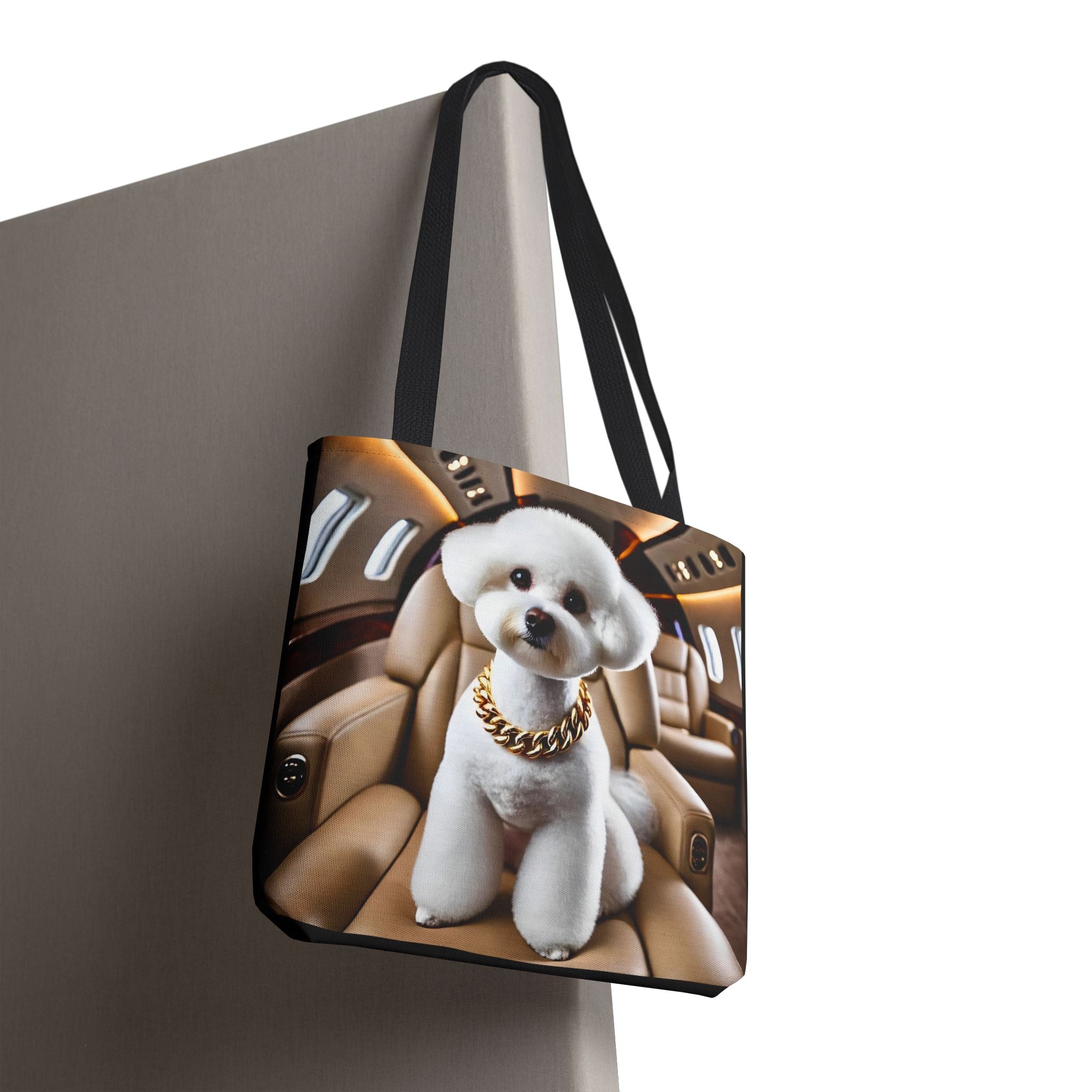 Bichon Frise Fréquent Flier | Dog Themed Tote Bag