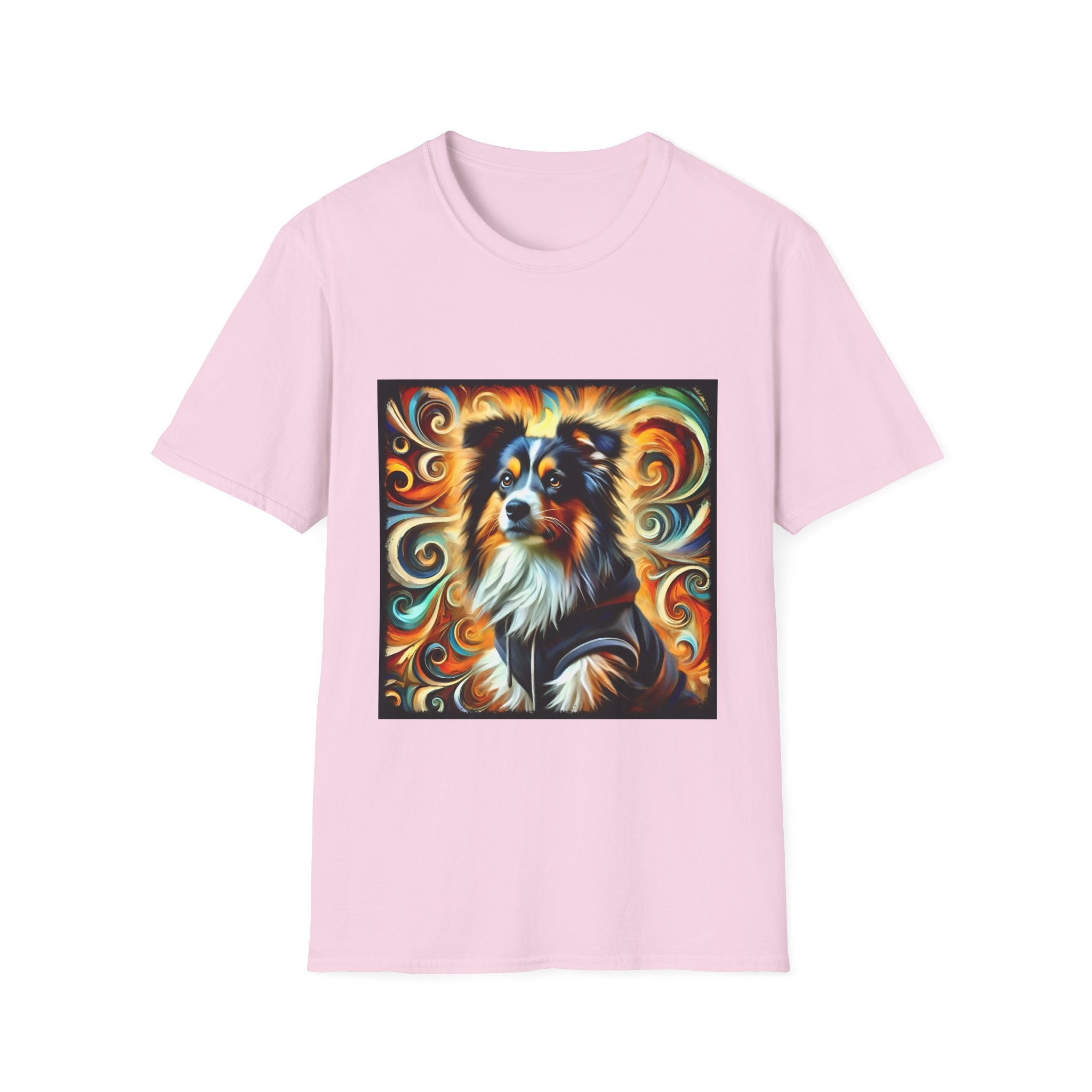 Dog portrait Miniature American Shepherd t-shirt