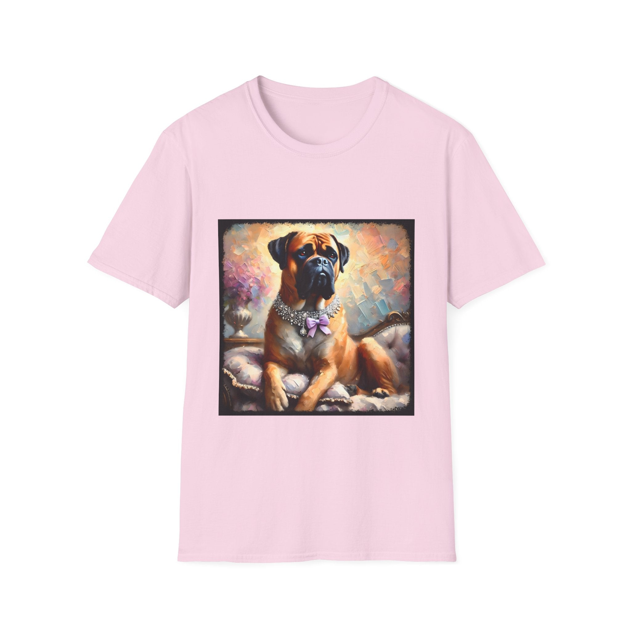 Bullmastiff Purple Bow Classic | Unisex Dog T-Shirt