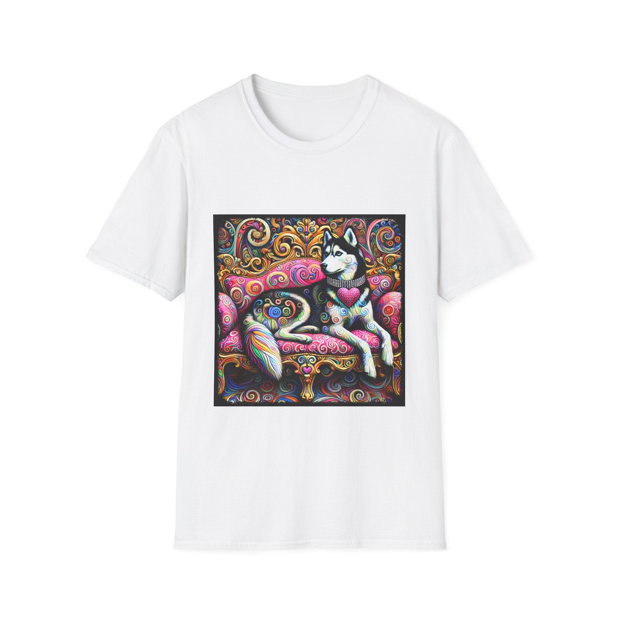 Siberian Husky Love Swirl | Unisex Dog T-Shirt