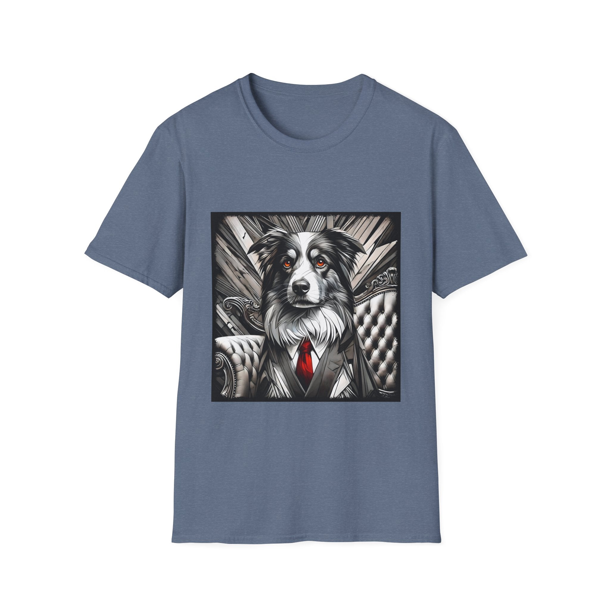 Australian Shepherd B&W Bold Eyes | Unisex Dog T-Shirt