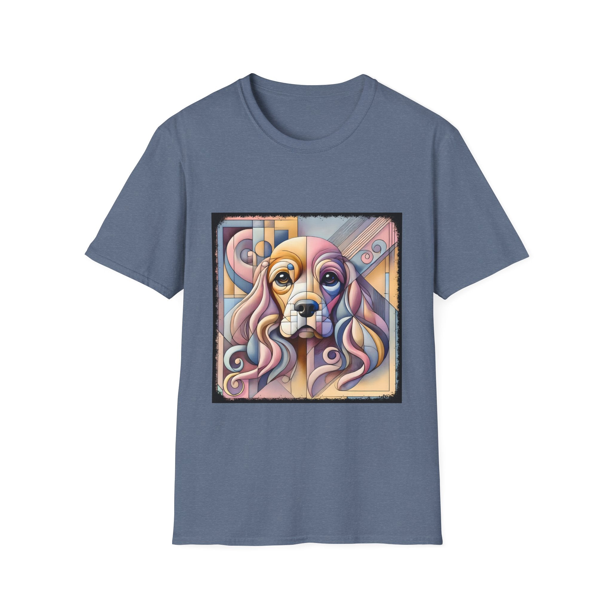 Cocker Spaniel Pastel Geometric | Unisex Dog T-Shirt