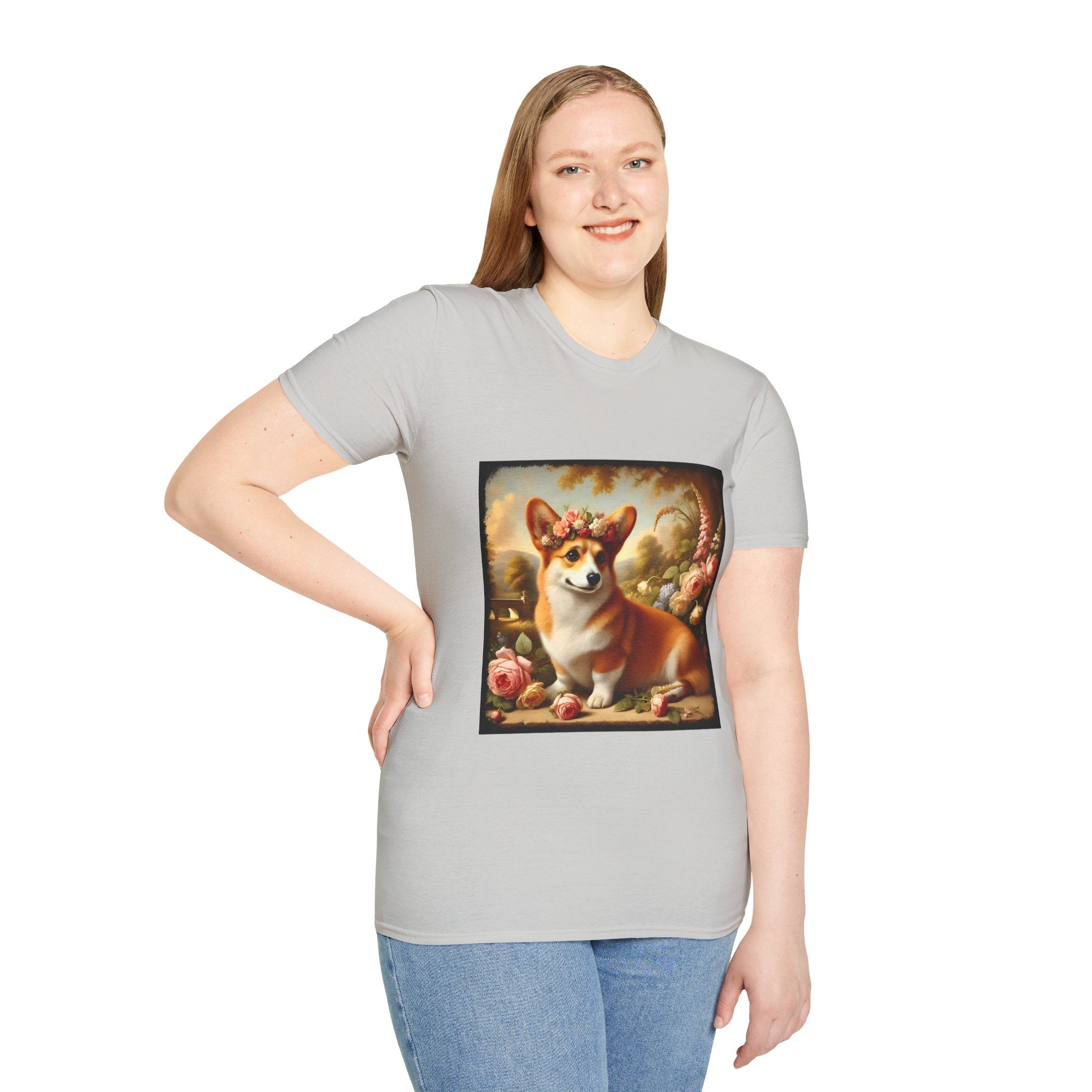 Pembroke Welsh Corgi Botanical Beauty | Unisex Dog T-Shirt