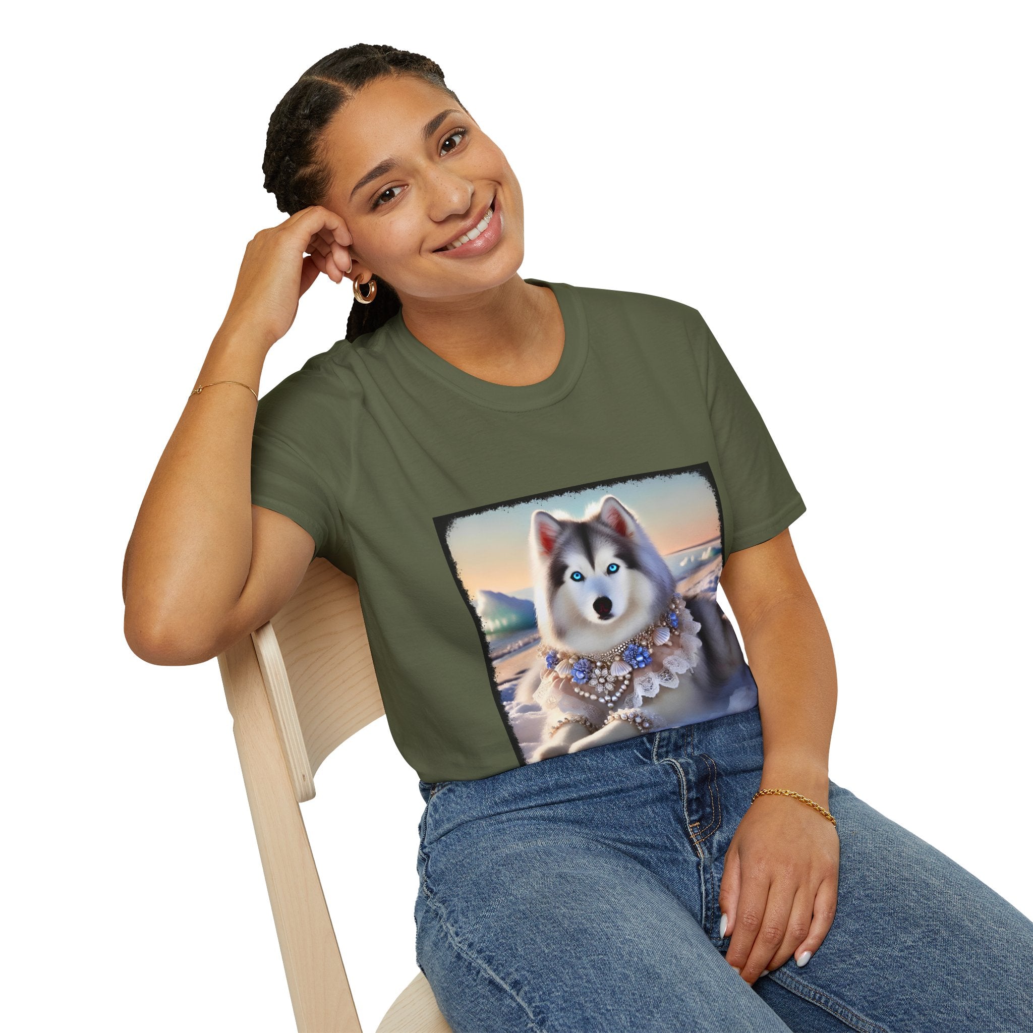 Siberian Husky Snow Princess | Unisex Dog T-Shirt