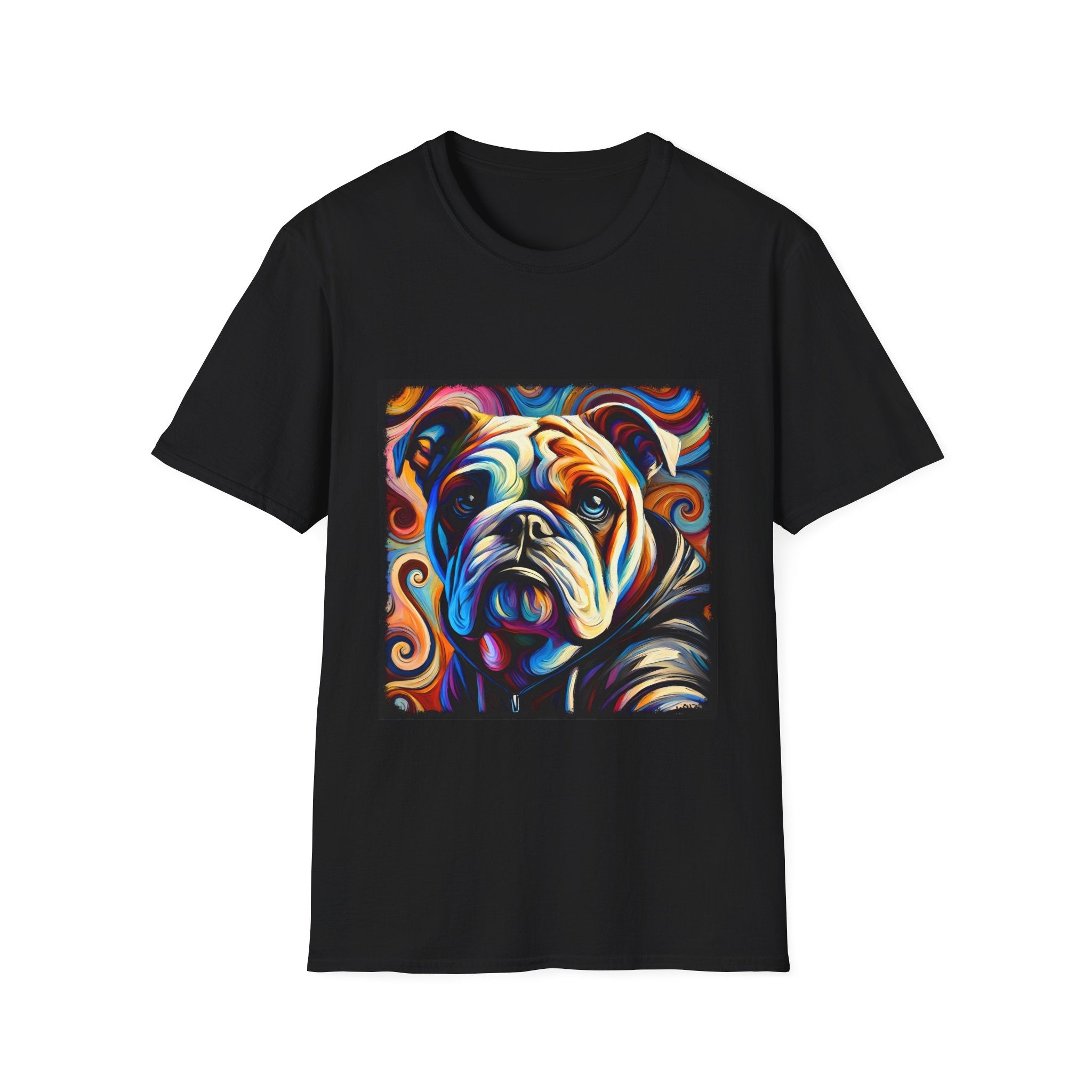 Bulldog Relaxed Swirl | Unisex Dog T-Shirt