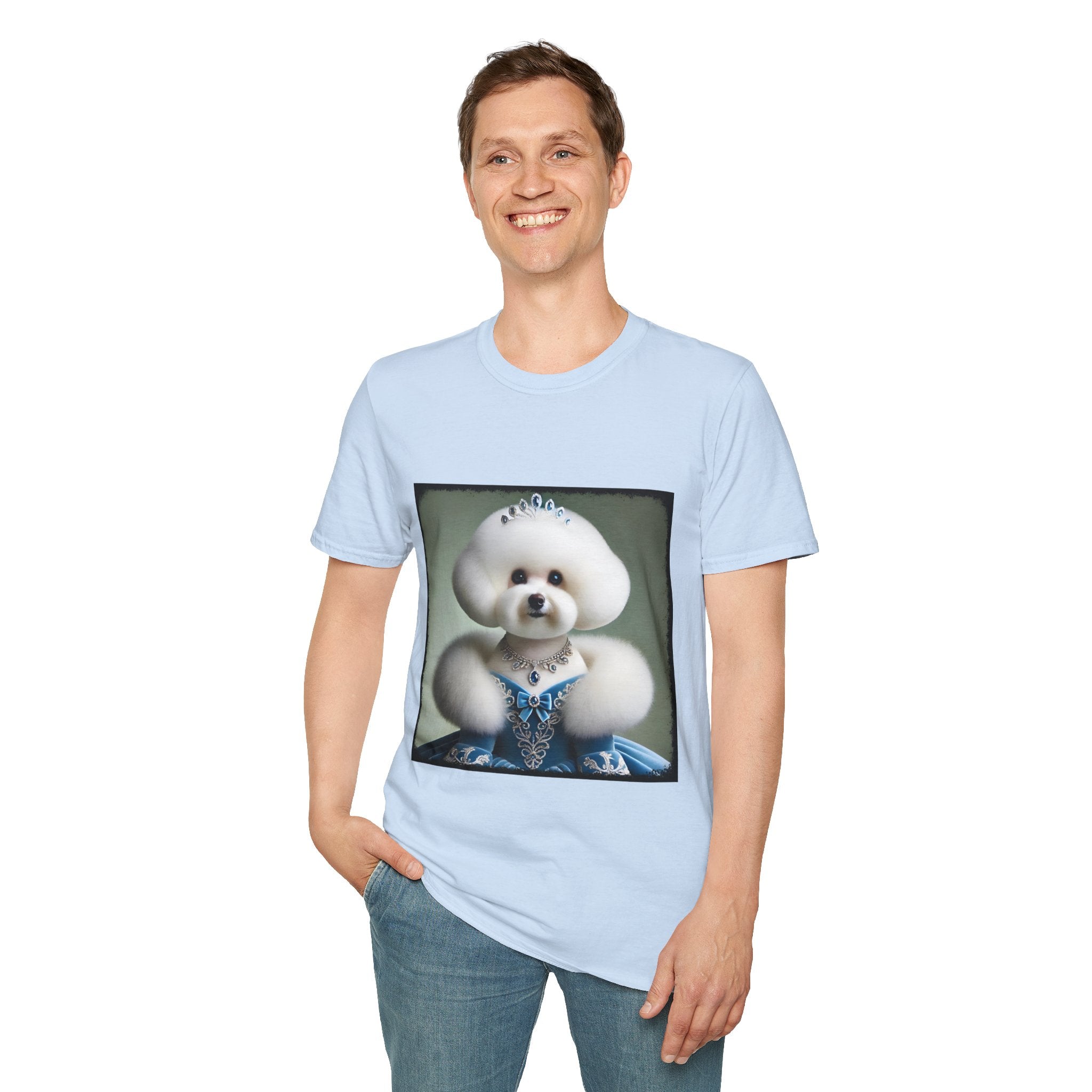 Bichon Frise Blue Belle | Unisex Dog T-Shirt