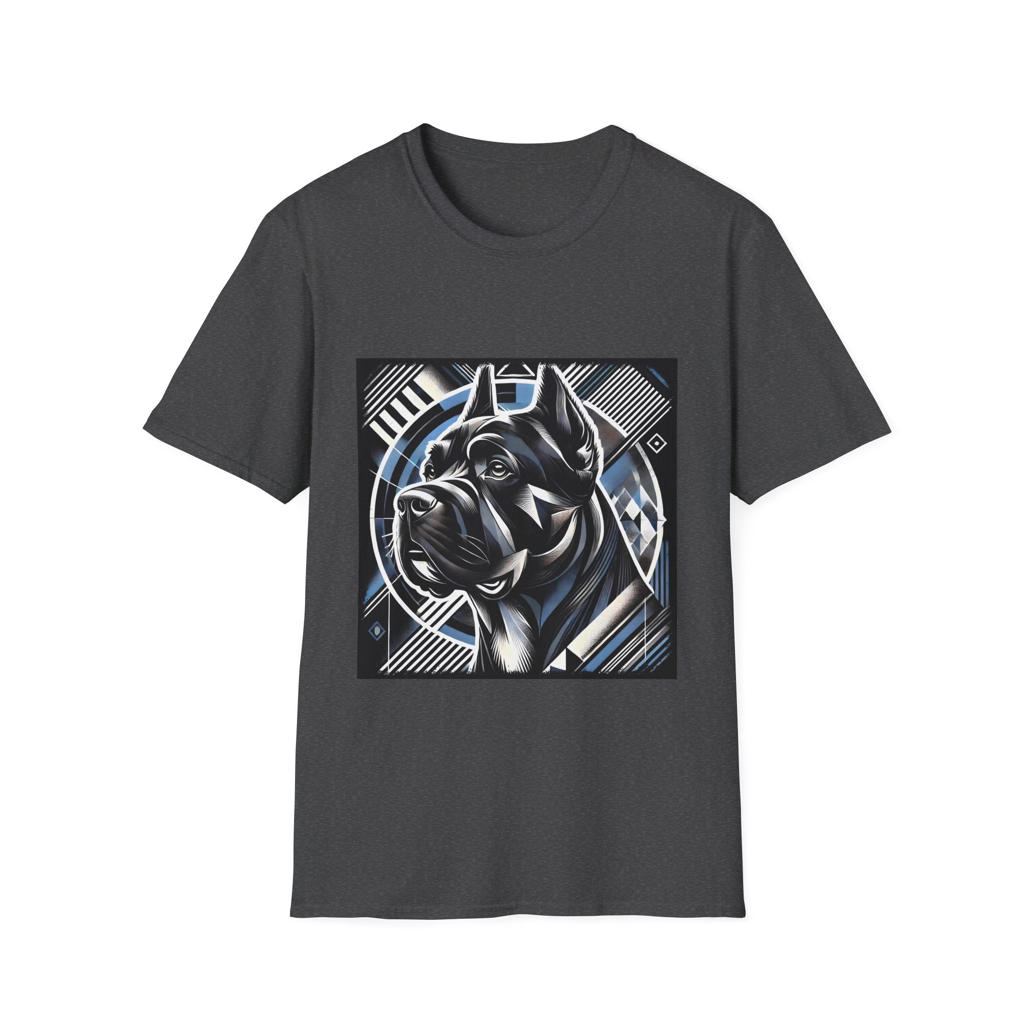 Cane Corso Blue and Black Geometric | Unisex Dog T-Shirt