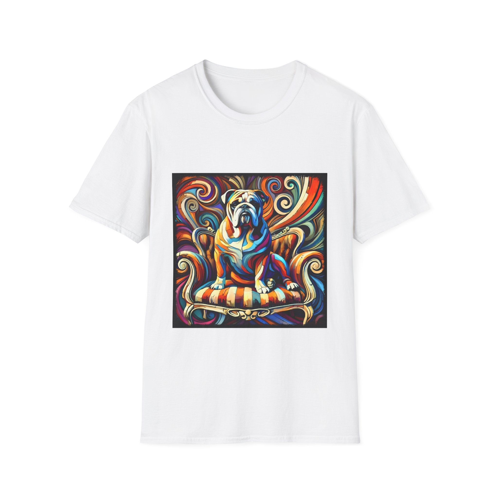 Bulldog Bold Swirl | Unisex Dog T-Shirt