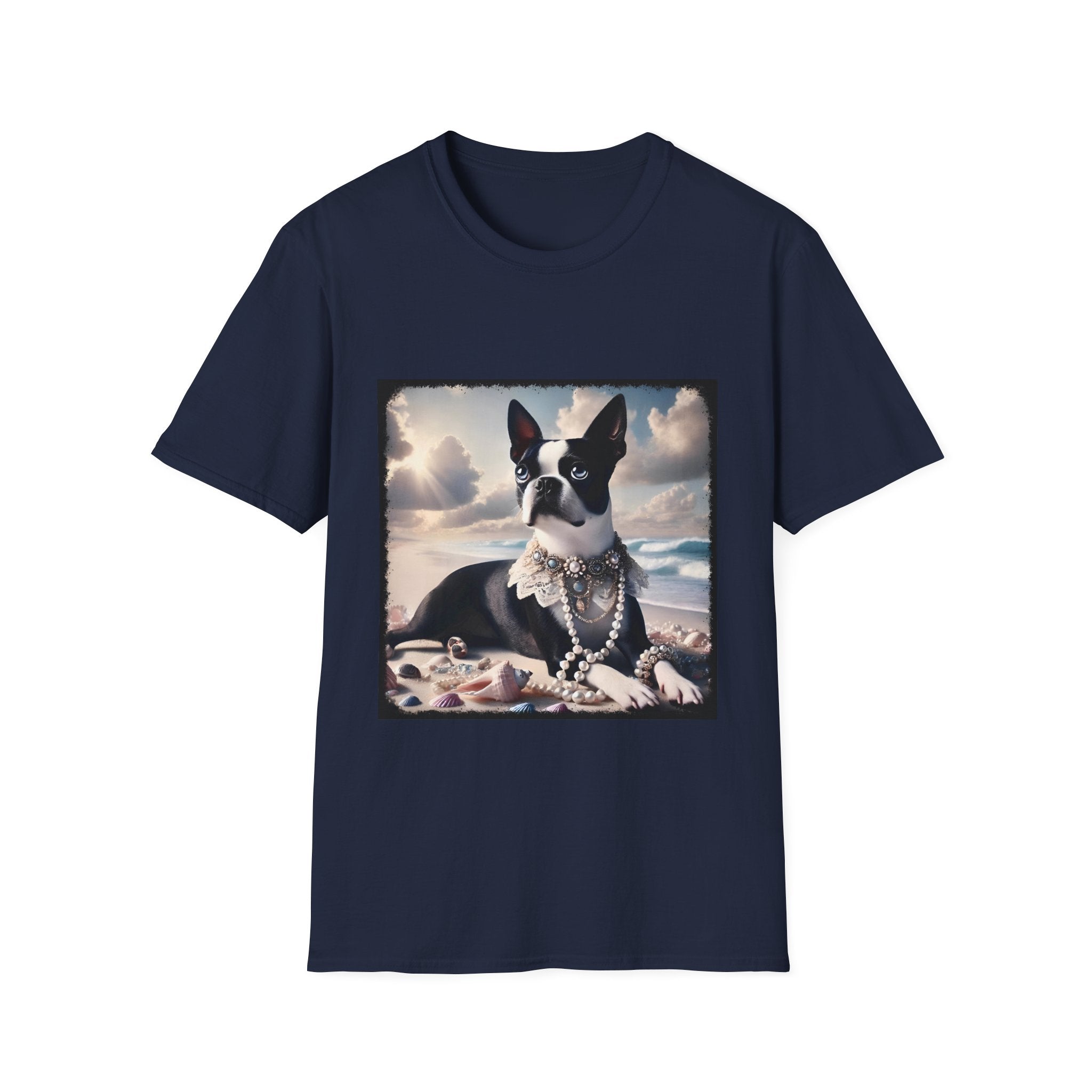Boston Terrier Seashell Sweetie | Unisex Dog T-Shirt