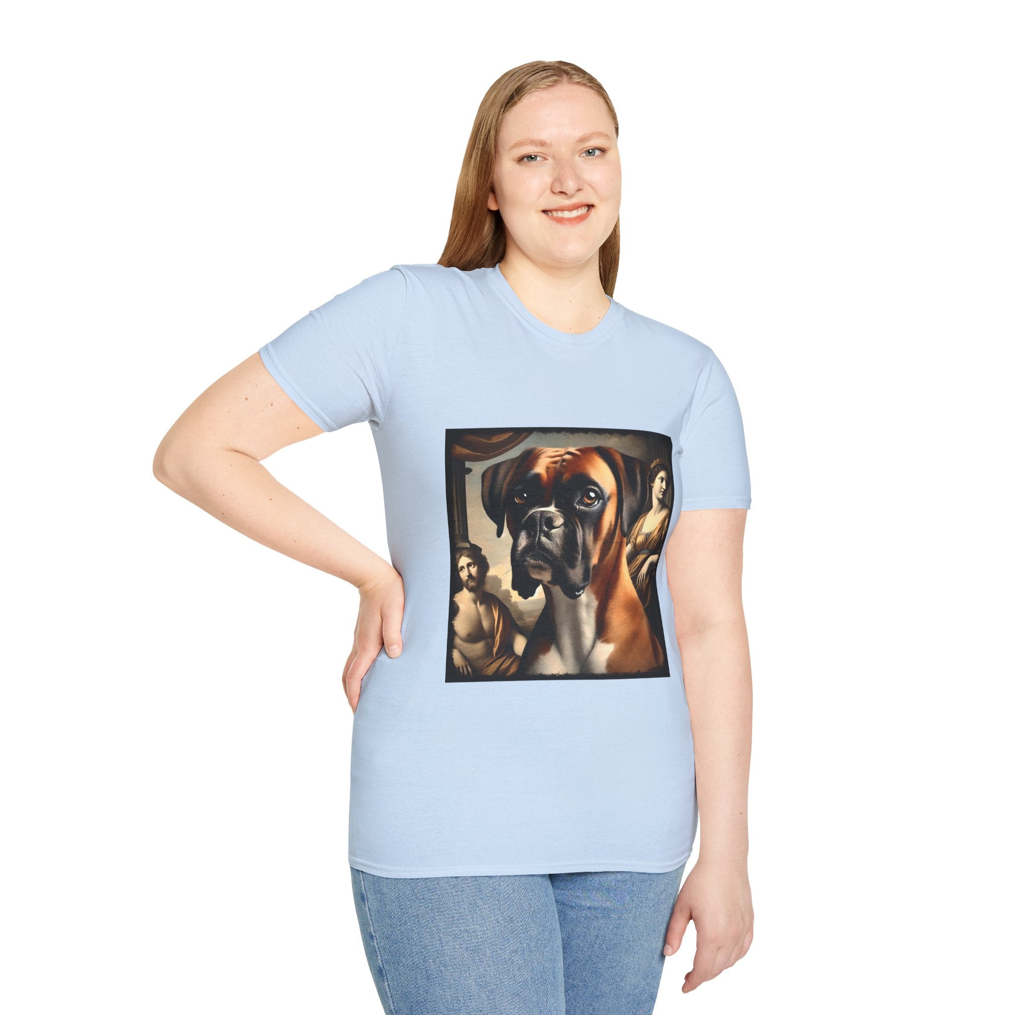 Boxer Posh Portrait | Unisex Dog T-Shirt