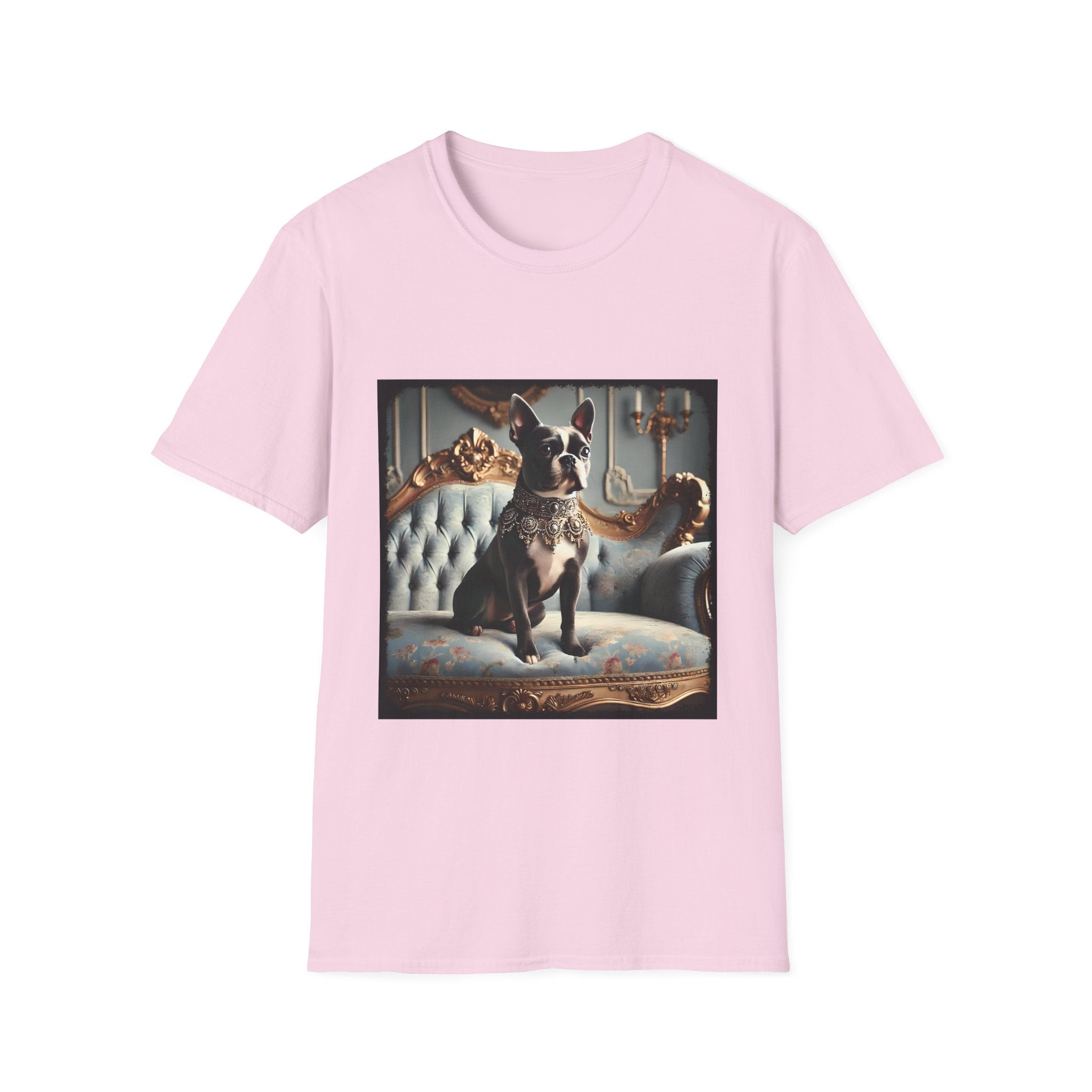 Boston Terrier Blue Royalty | Unisex Dog T-Shirt
