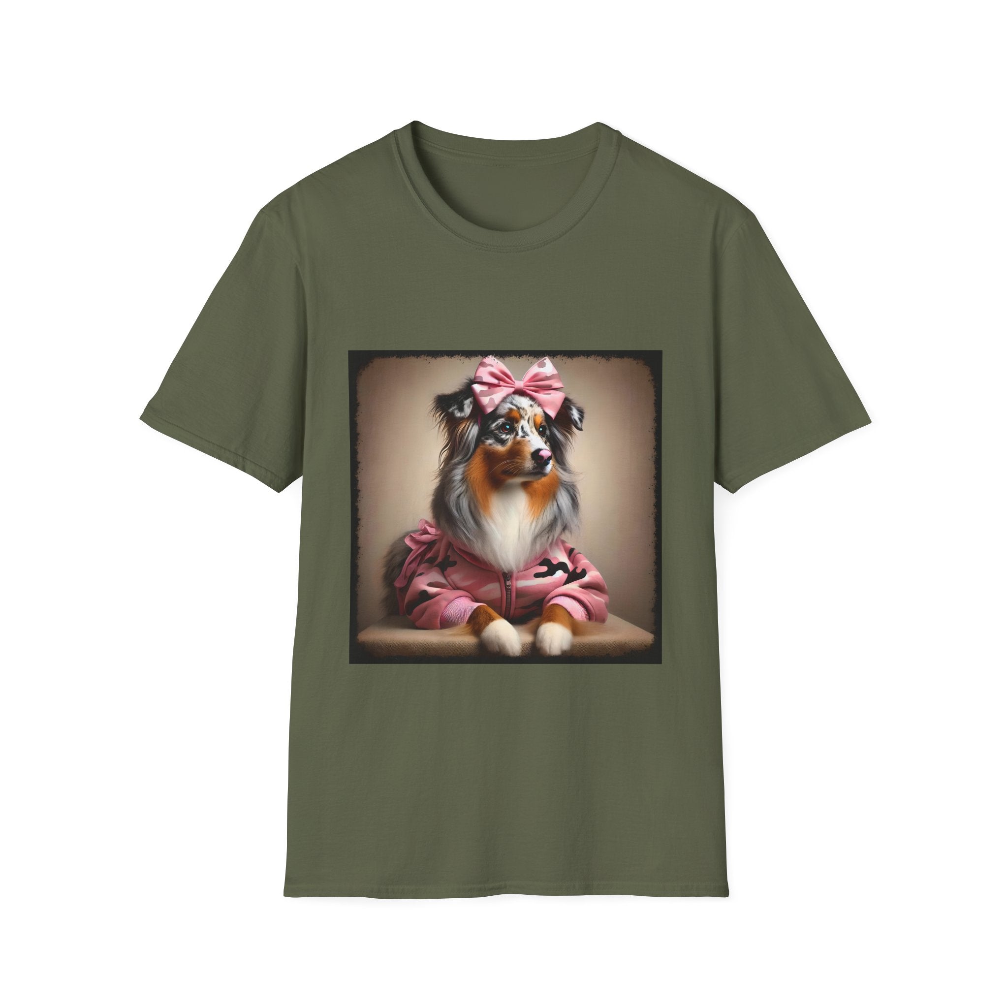 Australian Shepherd Camo Cutie | Unisex Dog T-Shirt