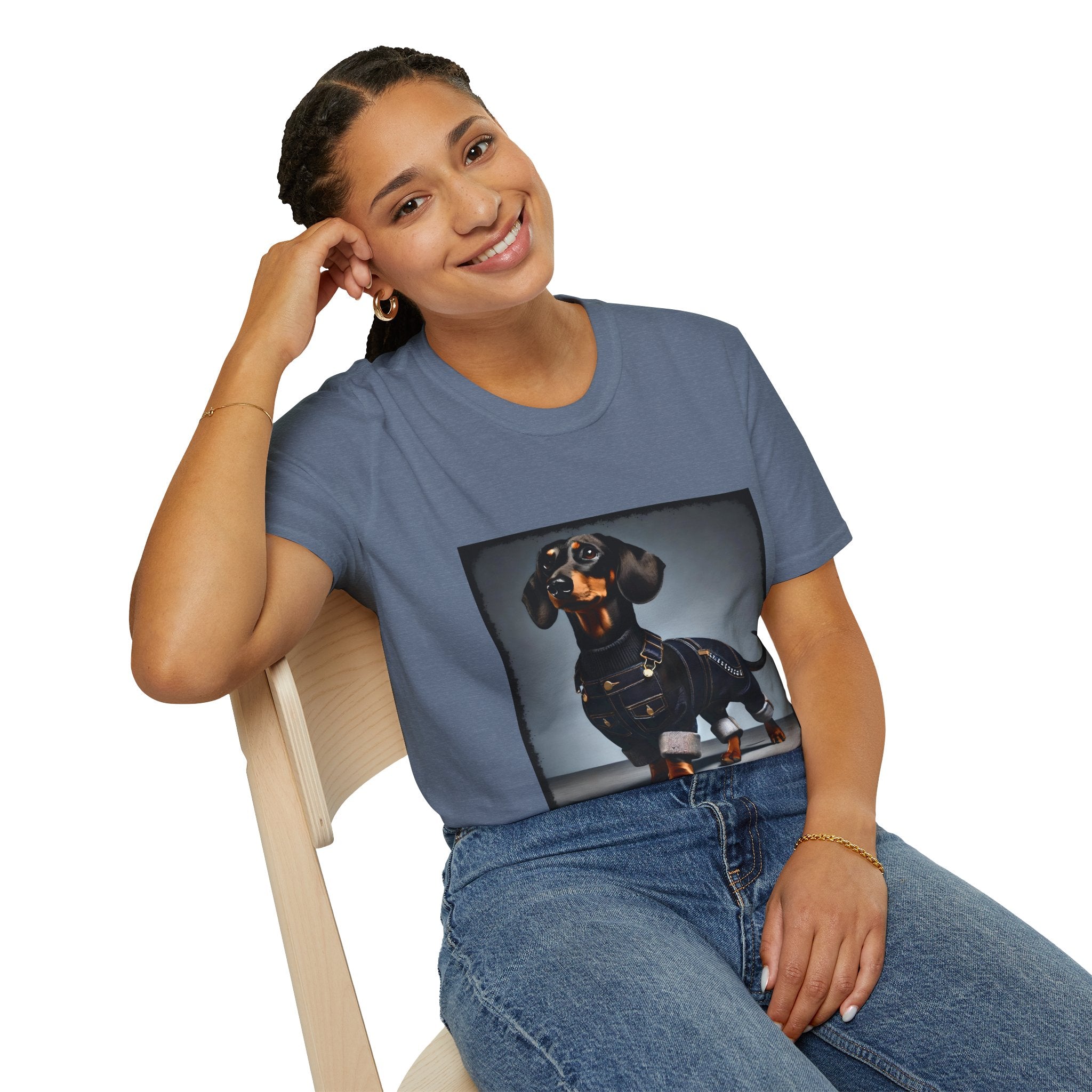 Dachshund Denim Doll | Unisex Dog T-Shirt