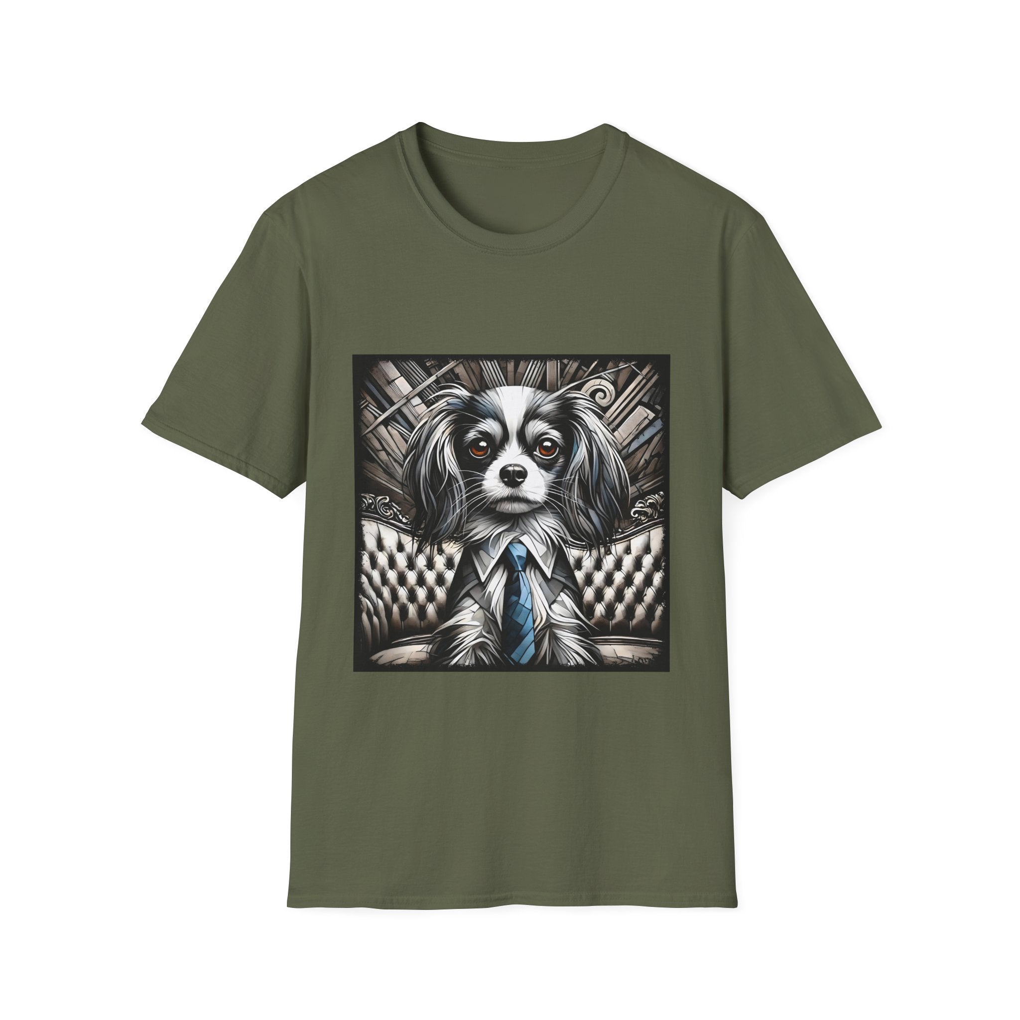 Cavalier King Charles Spaniel B&W Bold Eyes | Unisex Dog T-Shirt