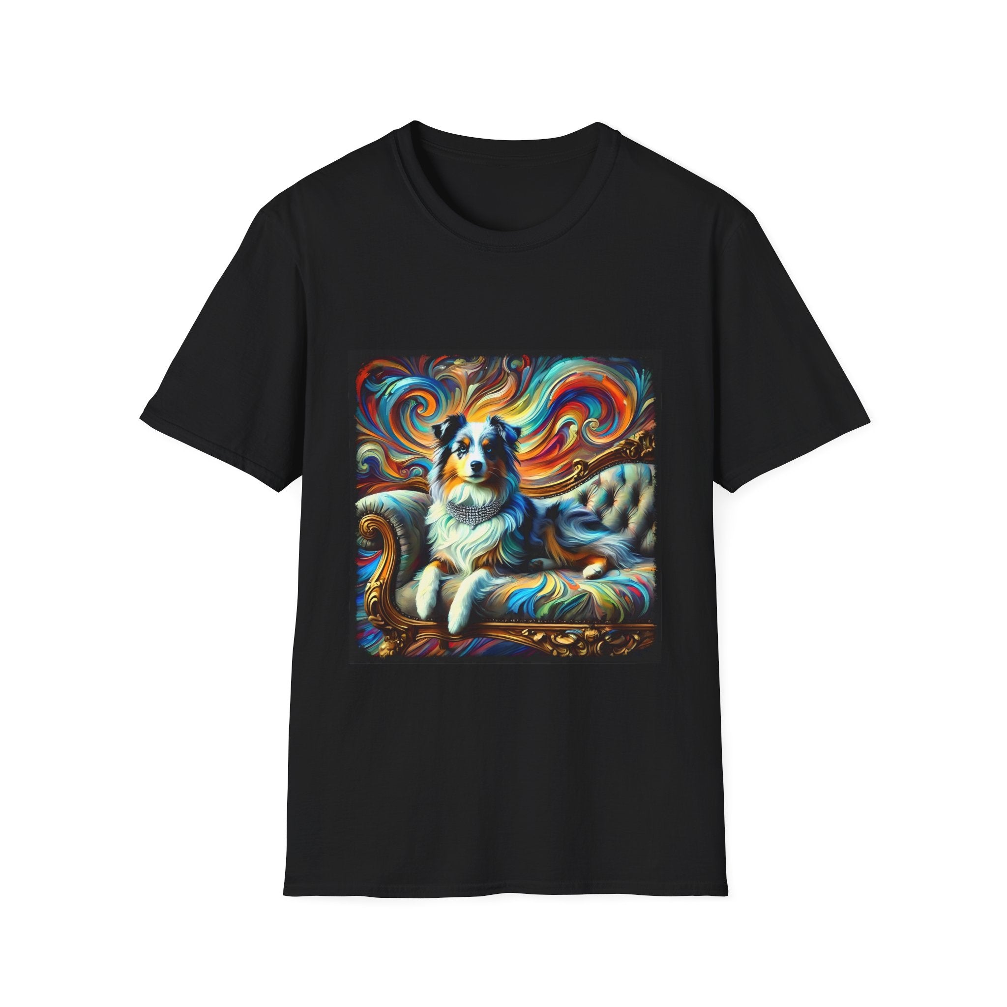 Miniature American Shepherd Vivid Swirl | Unisex Dog T-Shirt