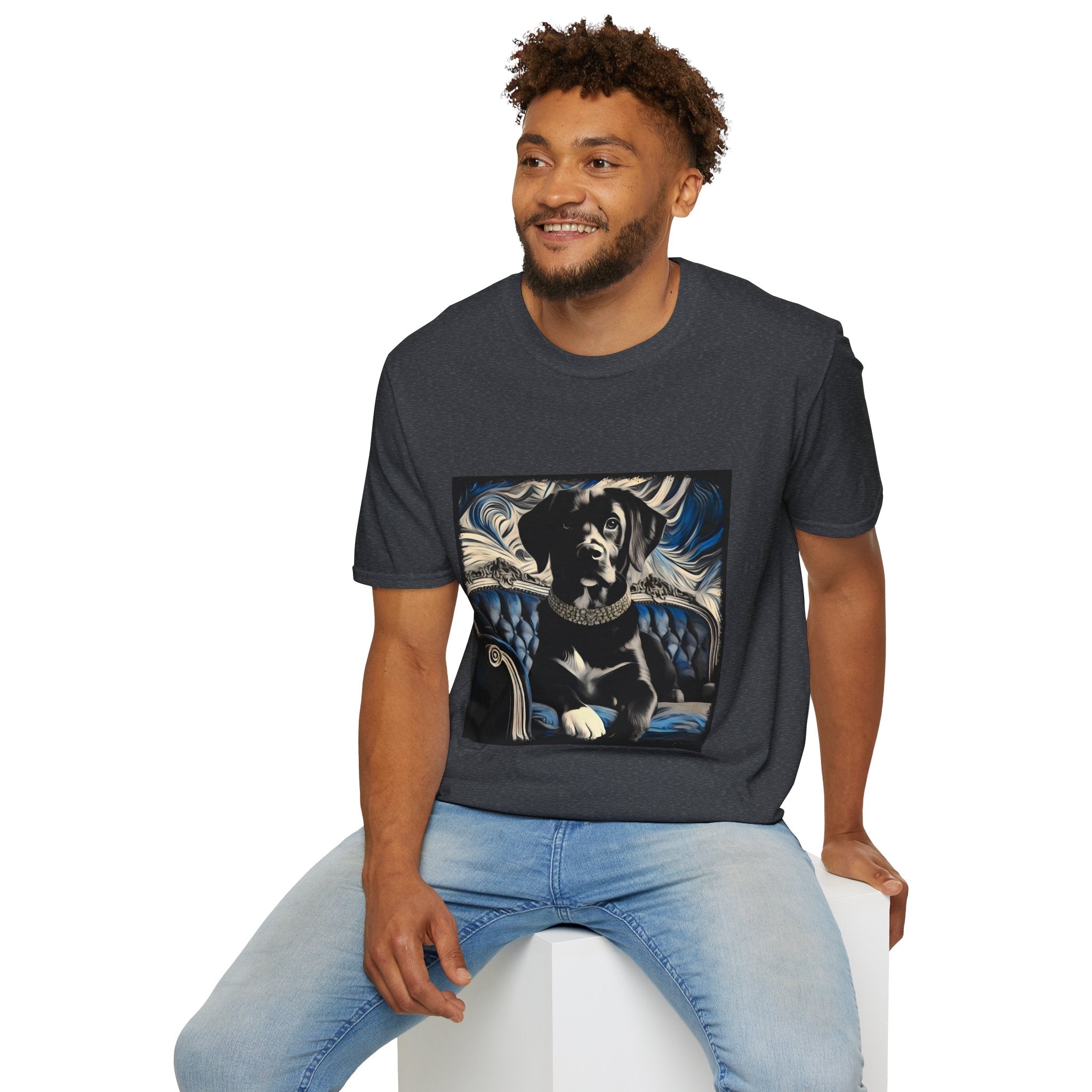 Labrador Retriever Blue and Black Swirl | Unisex Dog T-Shirt