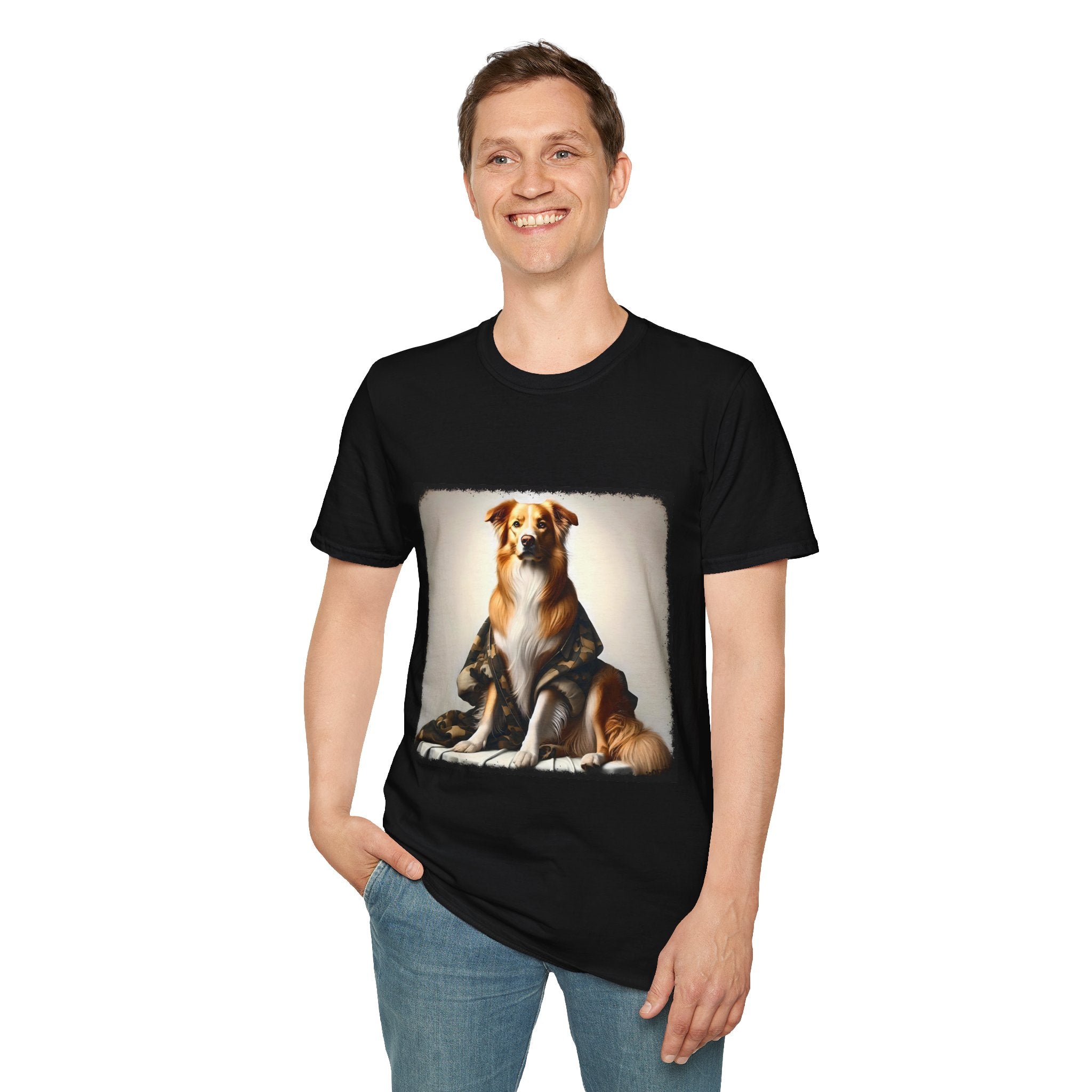 Border Collie Chic Camo  | Unisex Dog T-Shirt