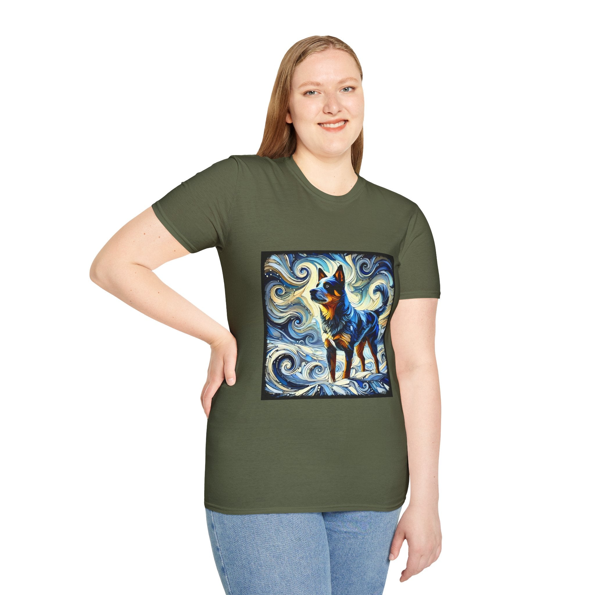 Australian Cattle Dog Blue Swirl | Unisex Dog T-Shirt