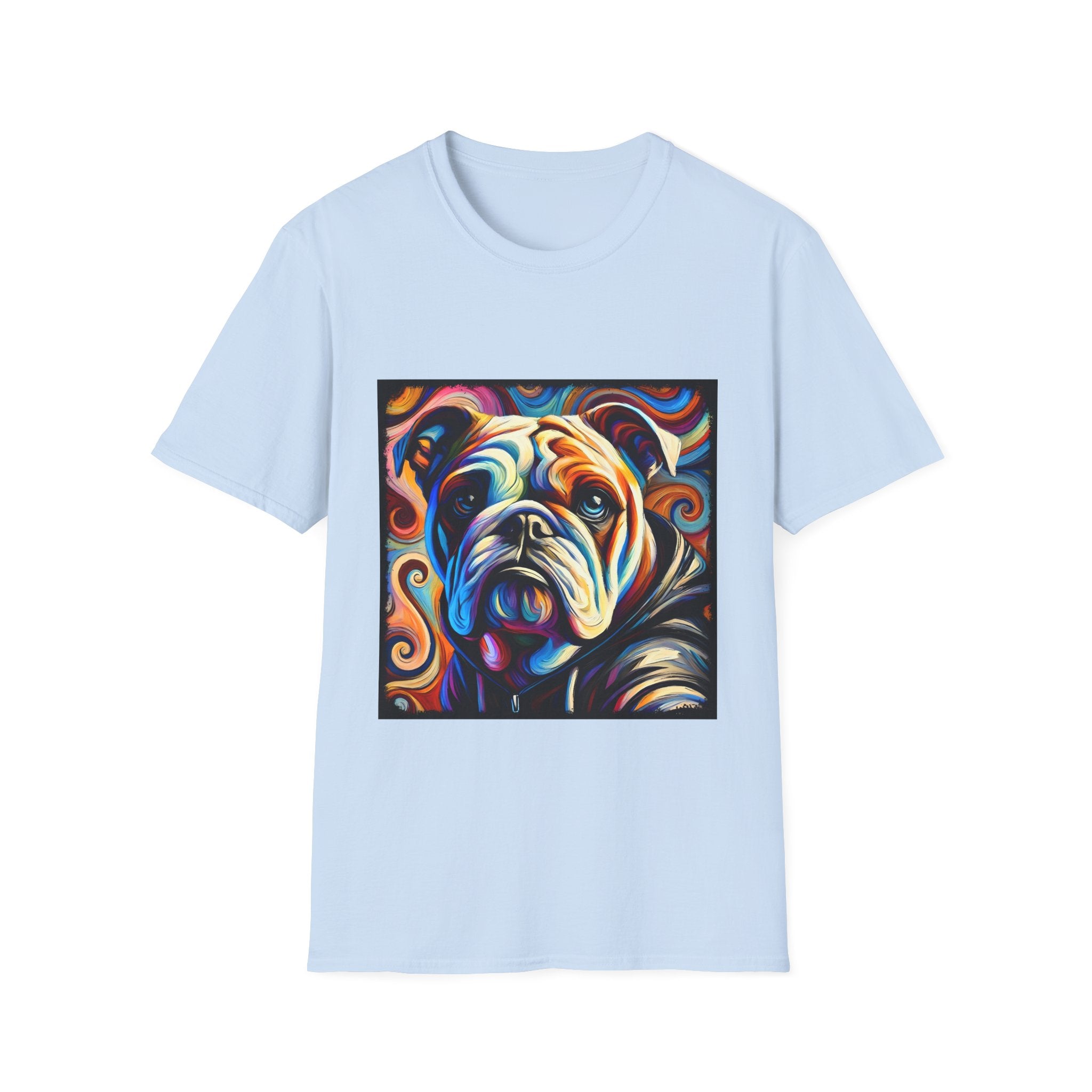 Bulldog Relaxed Swirl | Unisex Dog T-Shirt