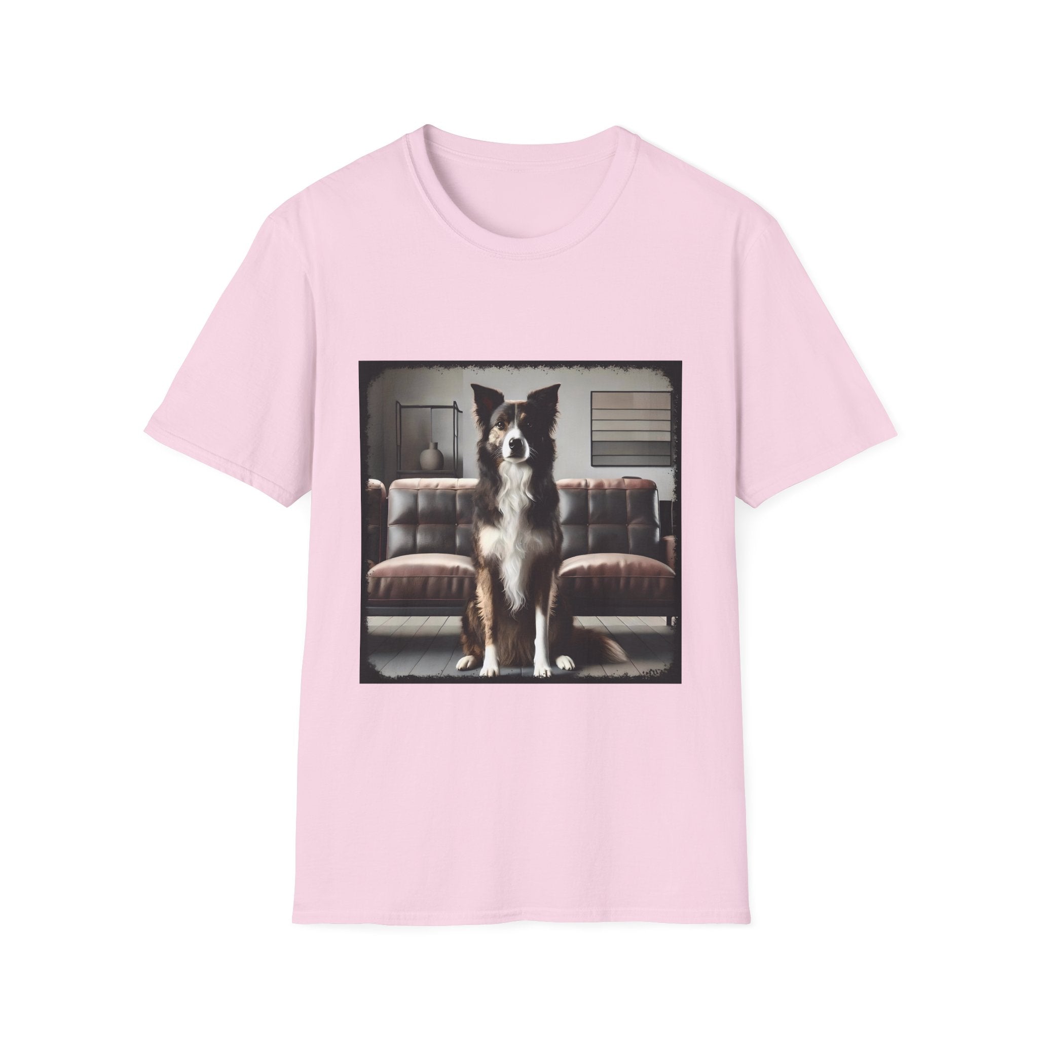 Border Collie Modern Brindle  | Unisex Dog T-Shirt